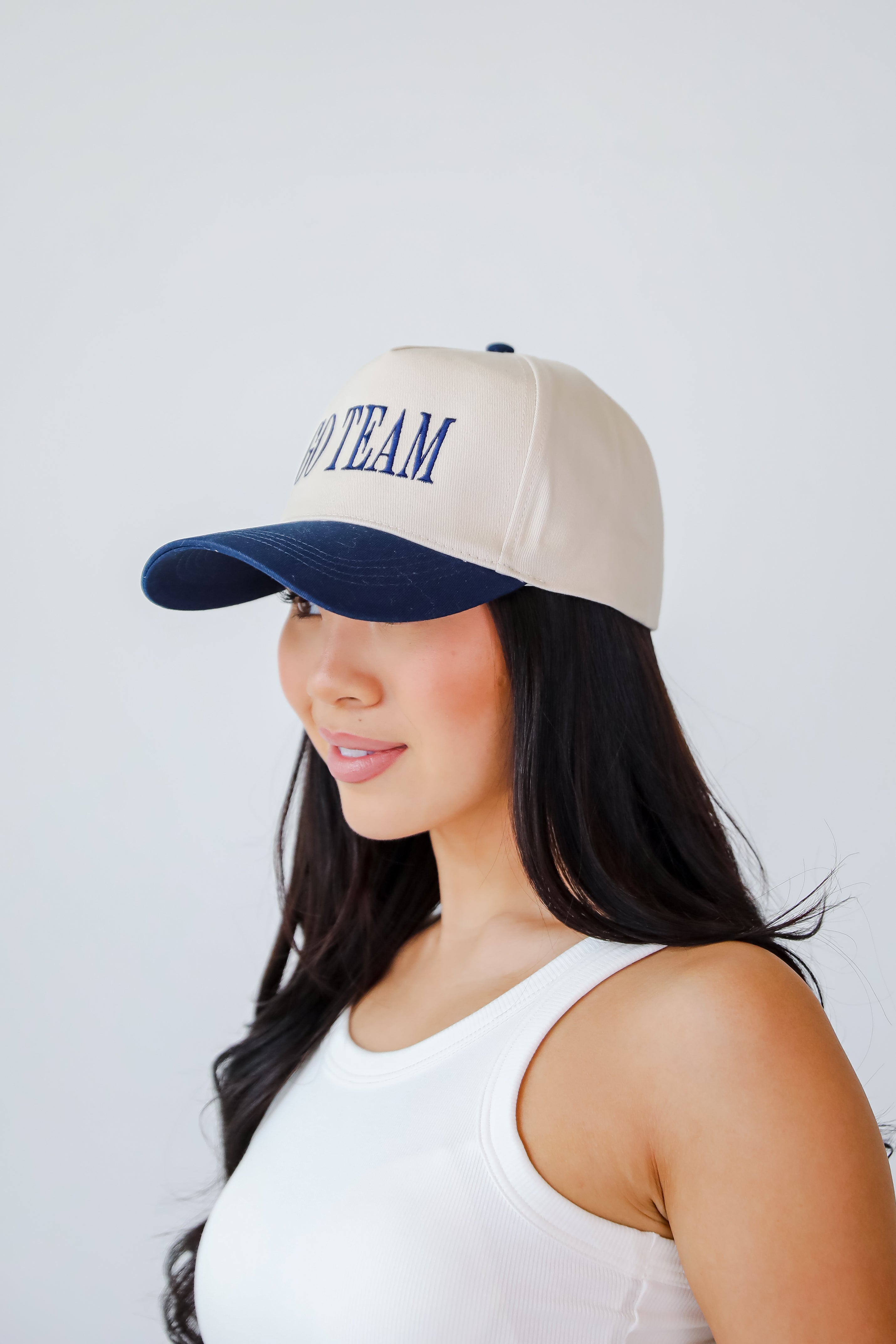 Navy Go Team Color Block Embroidered Hat
