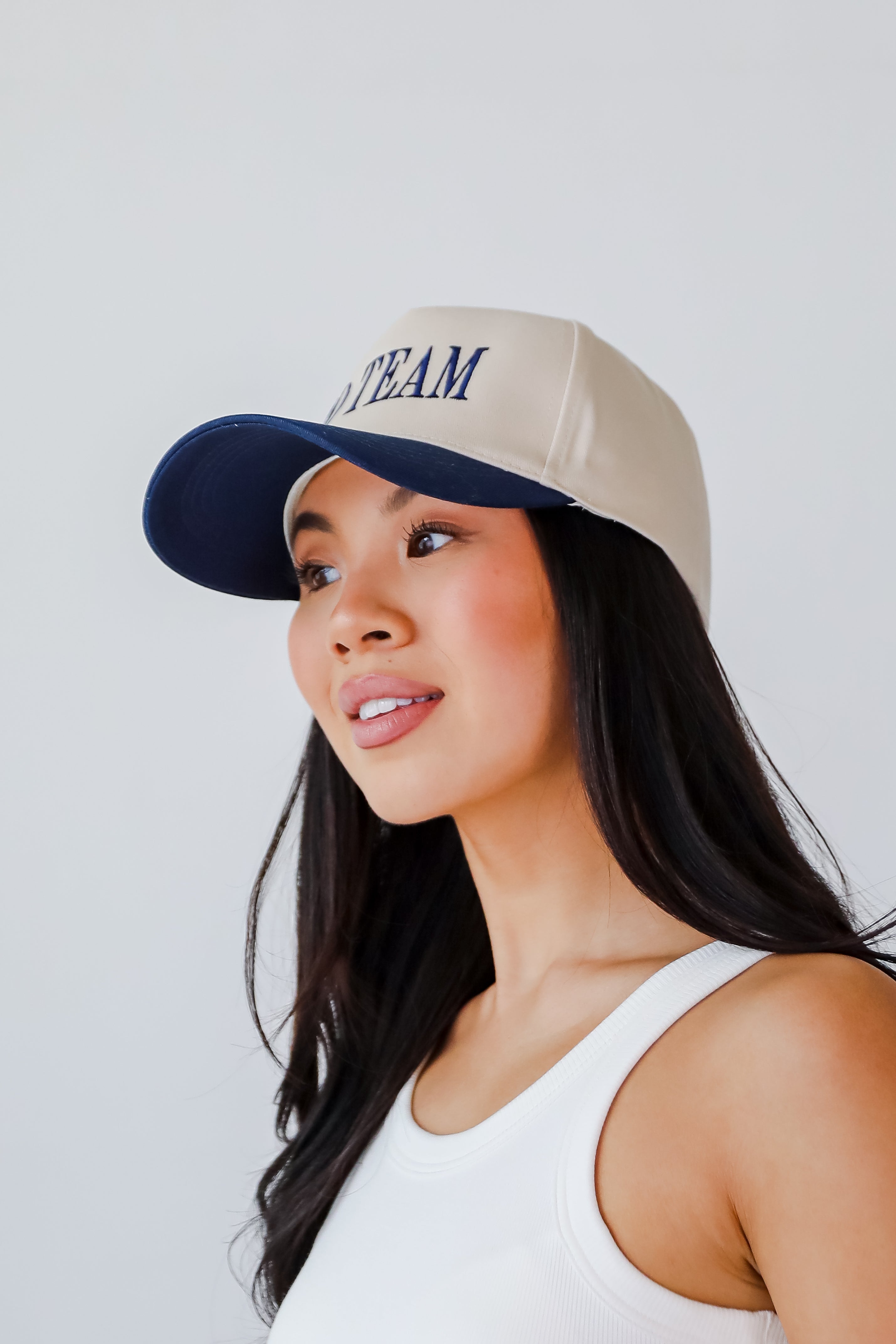 Navy Go Team Color Block Embroidered Hat