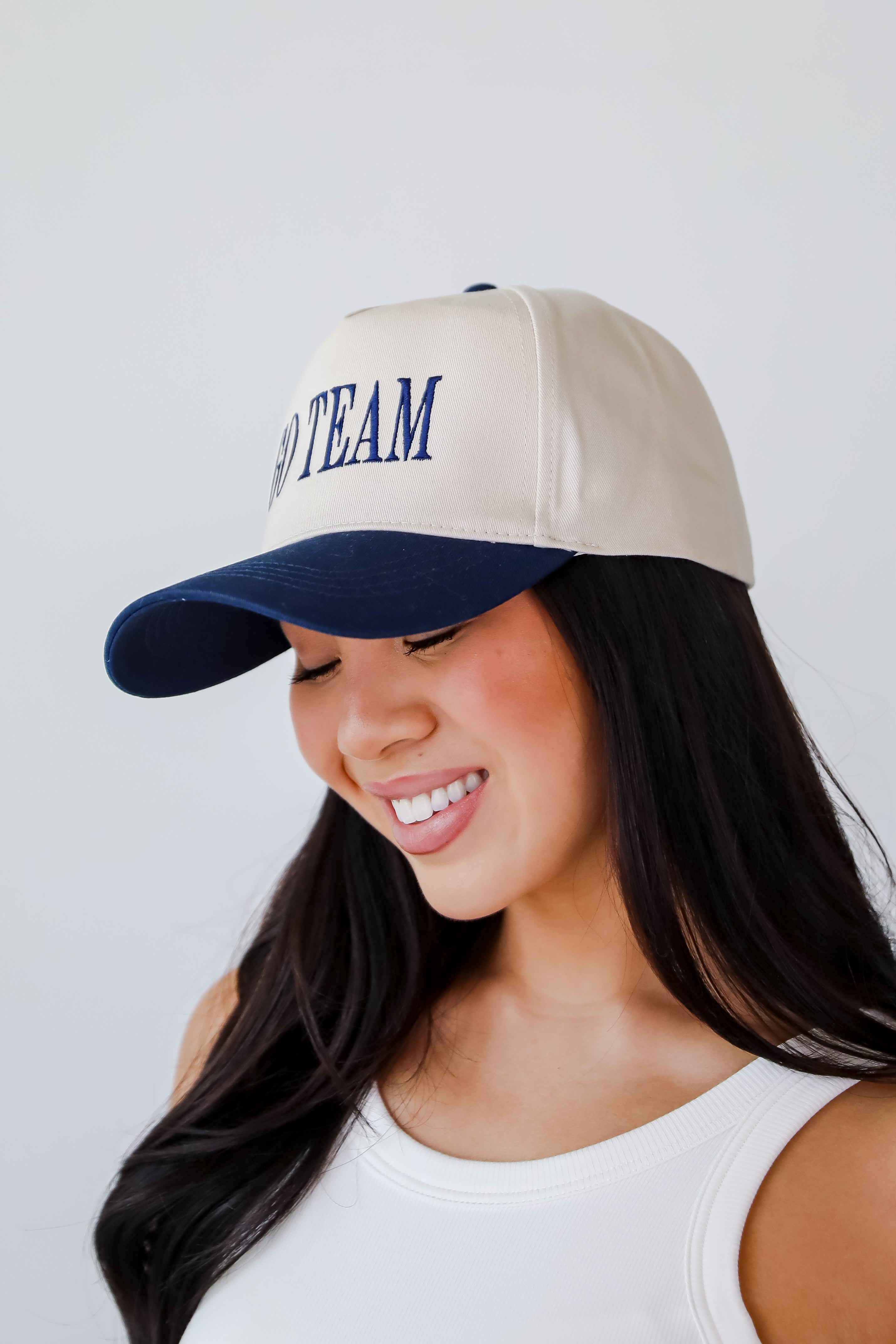 Navy Go Team Color Block Embroidered Hat