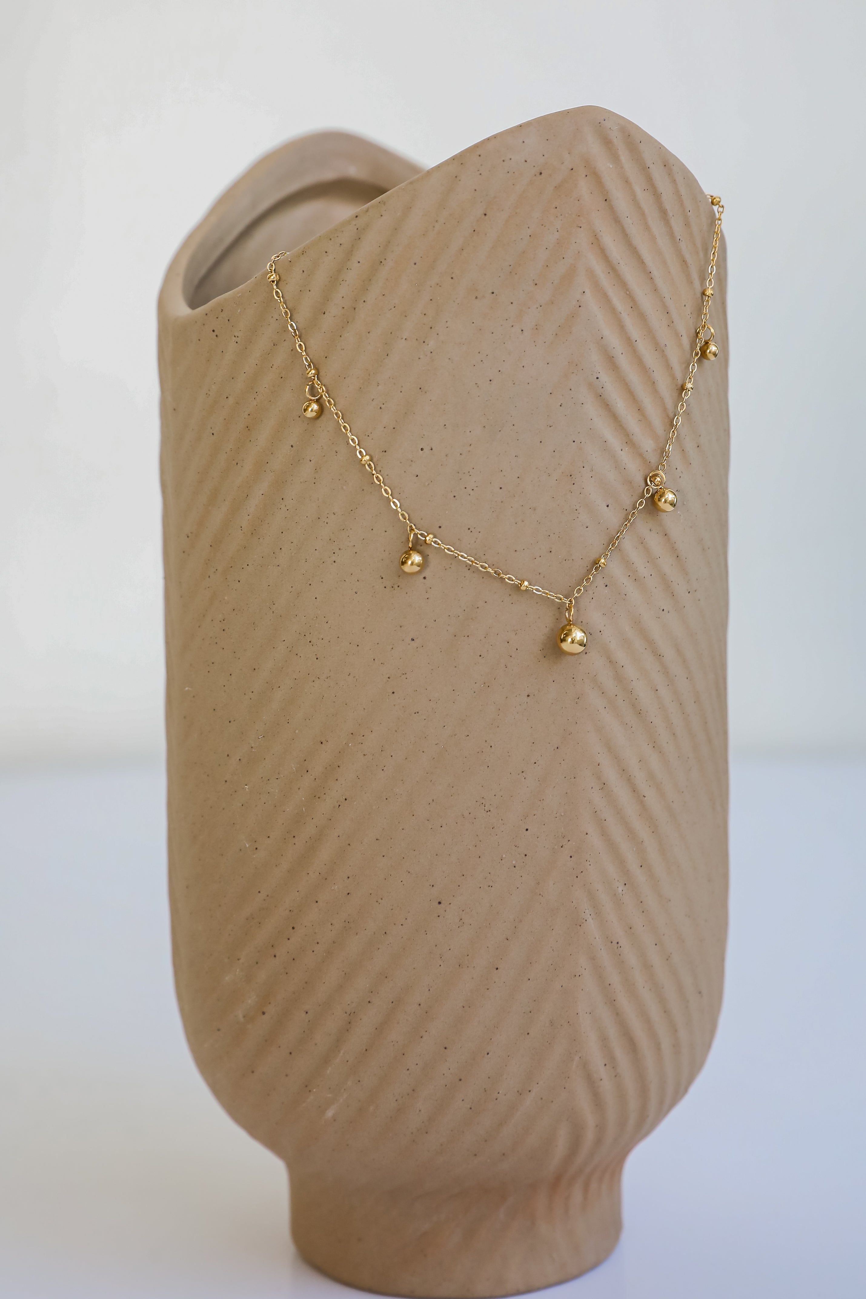 Sutton Gold Ball Charm Anklet