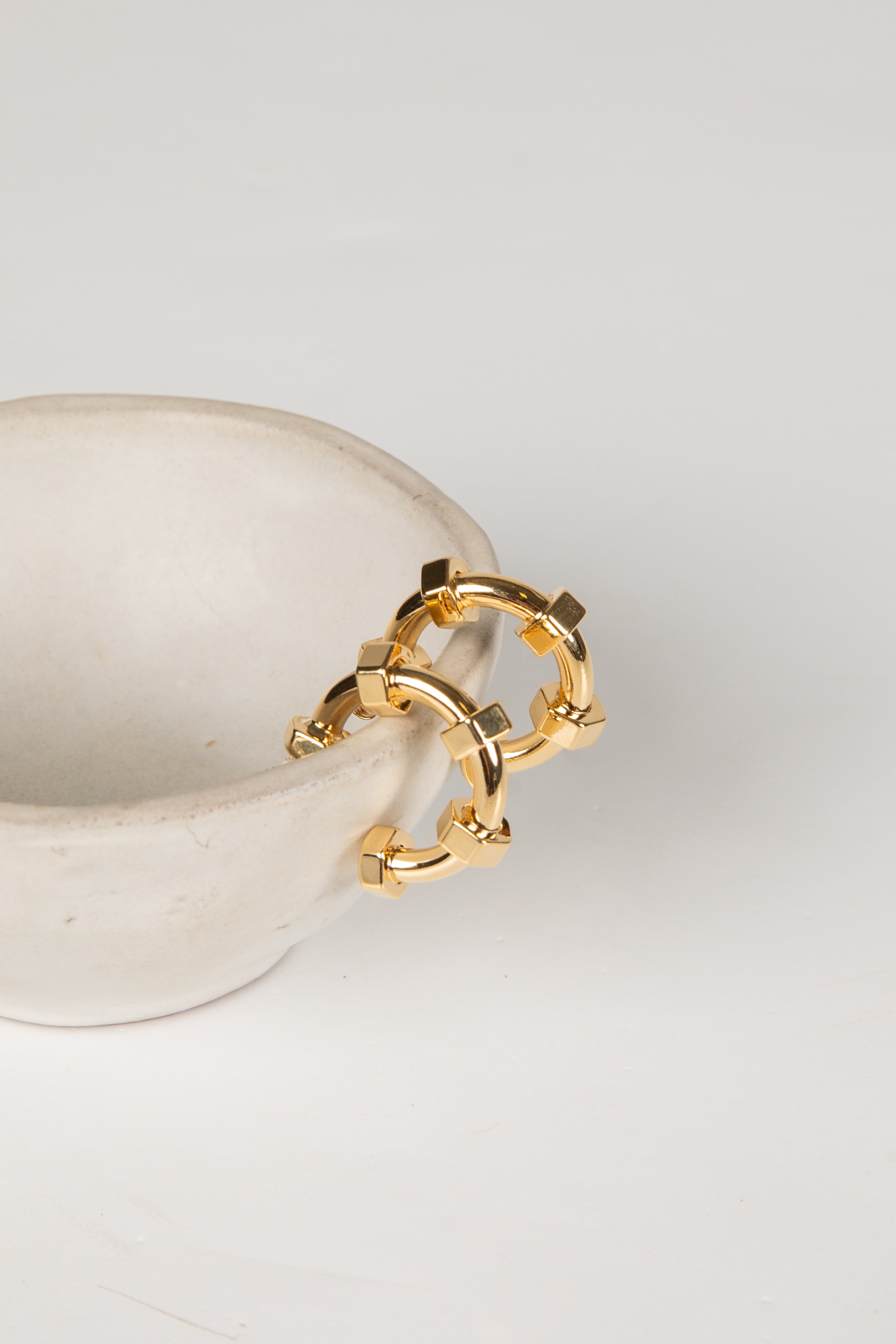 gold hoop earrings