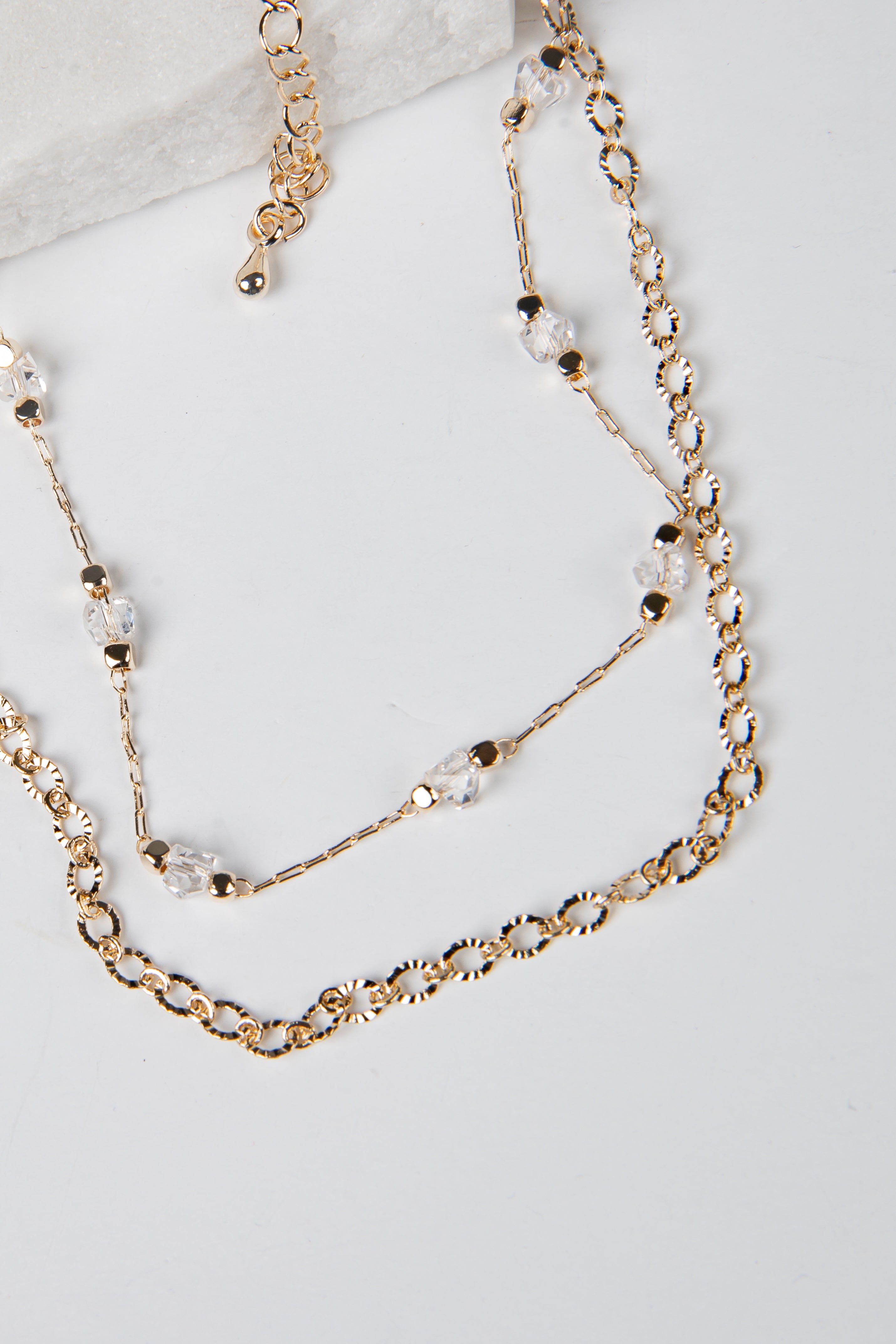 Ellison Gold Layered Chain Anklet