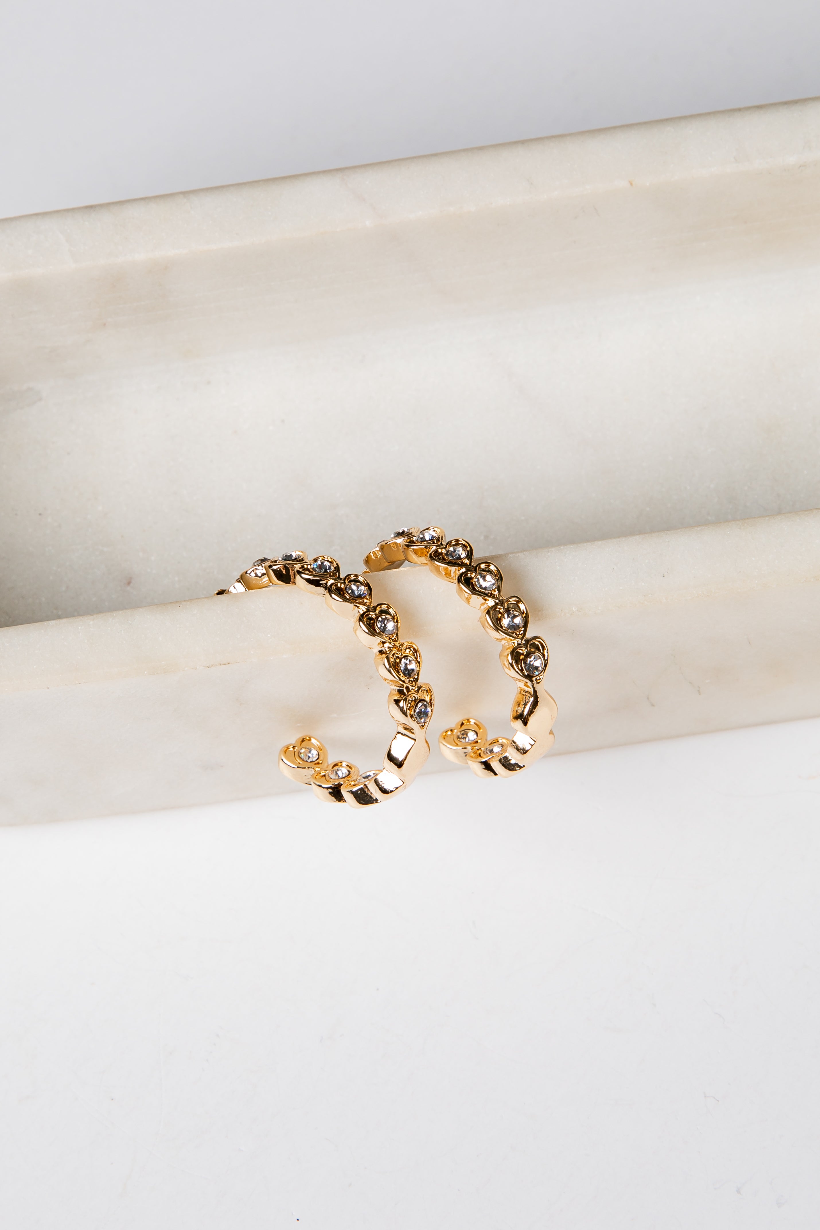 gold earrings