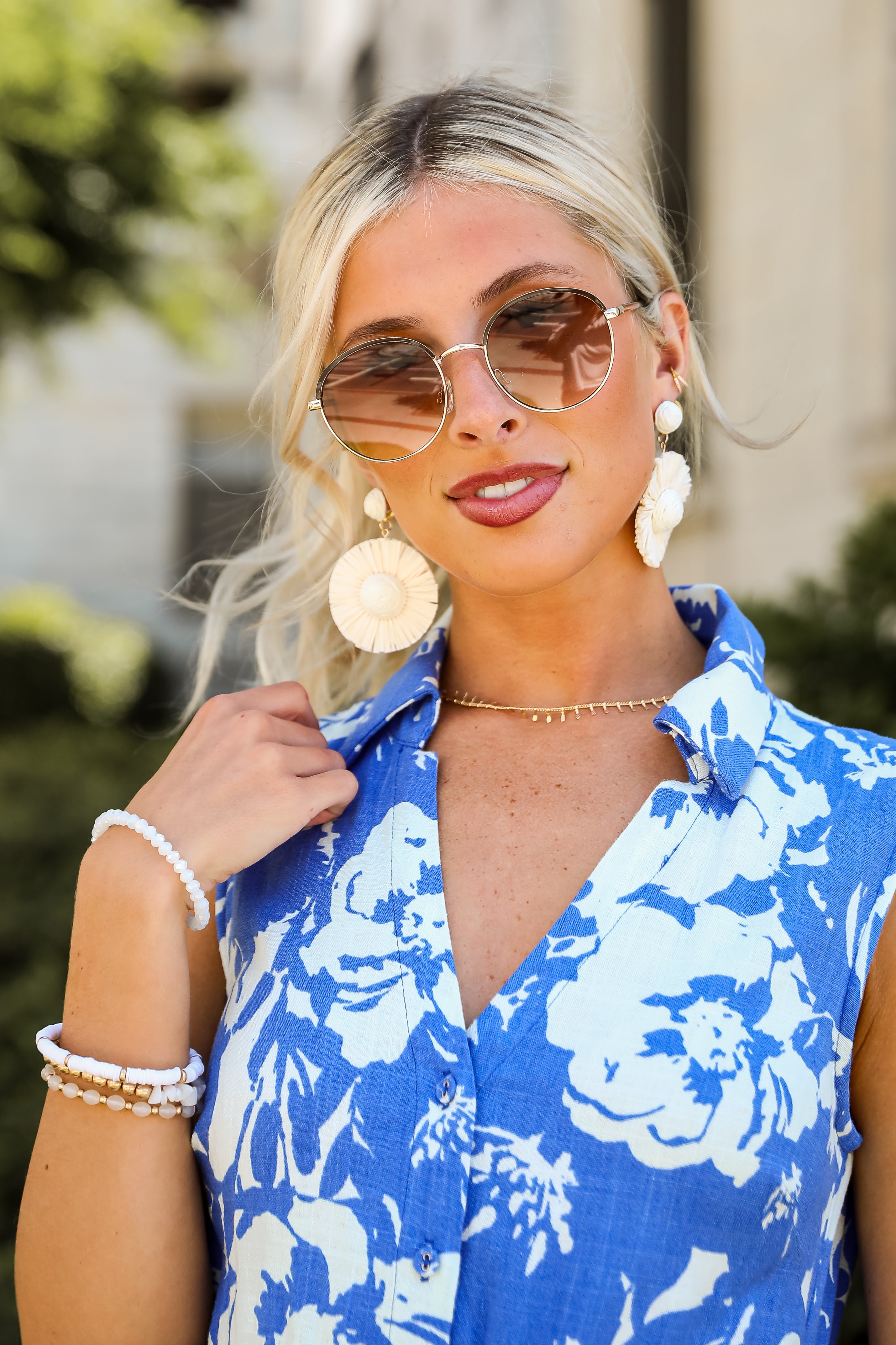 Throwing Shade Round Sunglasses