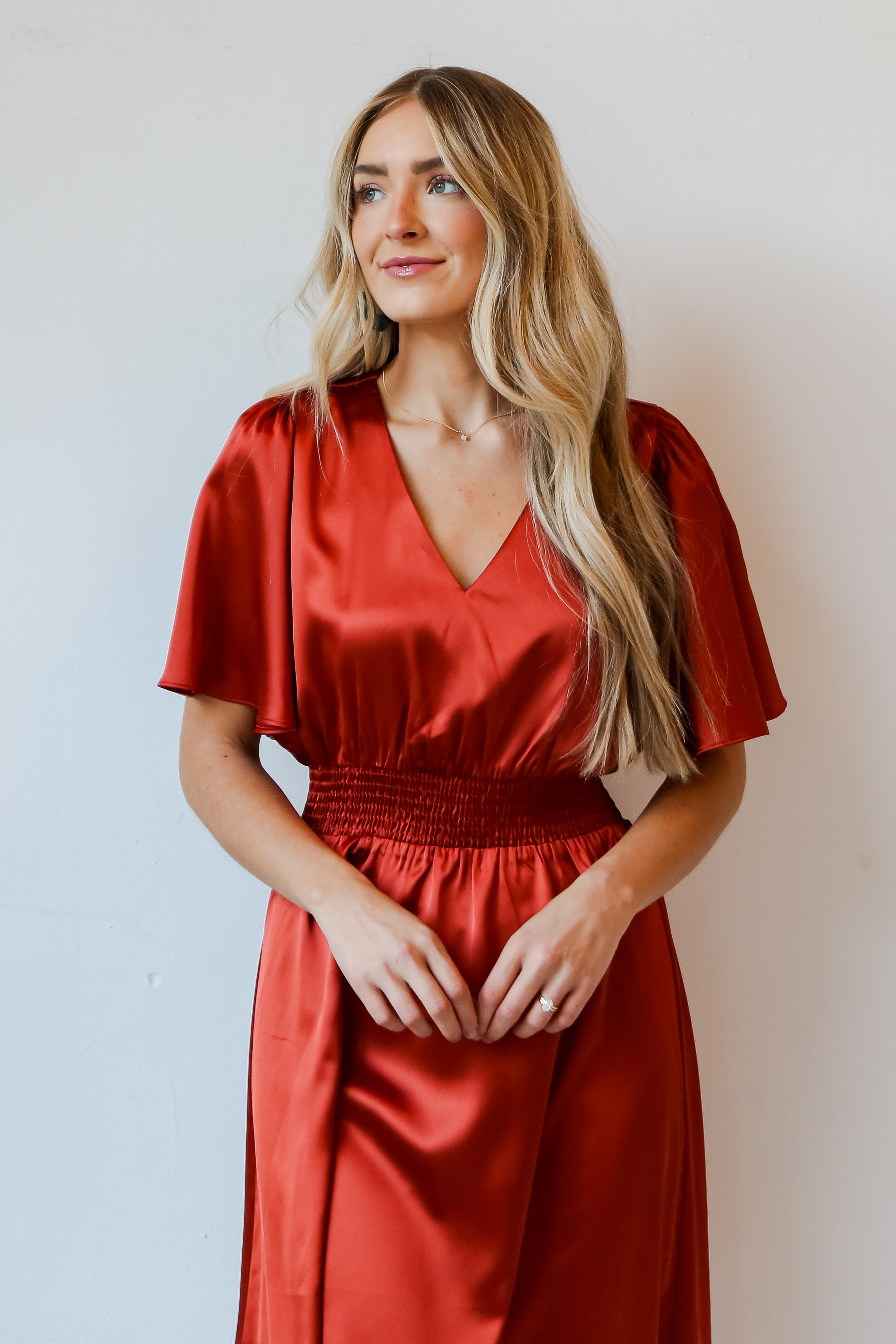rust dresses