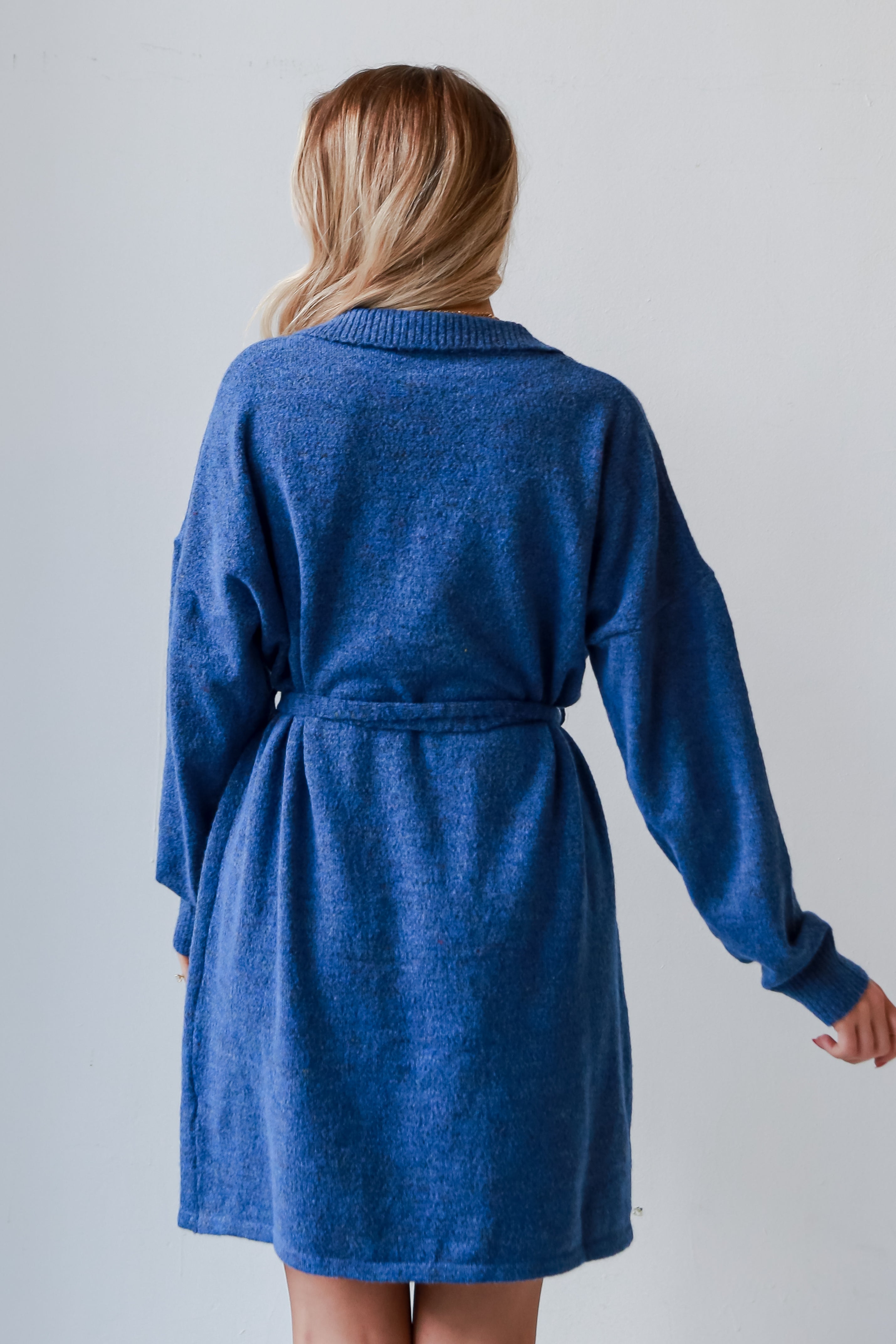 blue Sweater Dress back view blue Sweater Dress. Cheap Dresses. Online cheap dresses. Online Women&