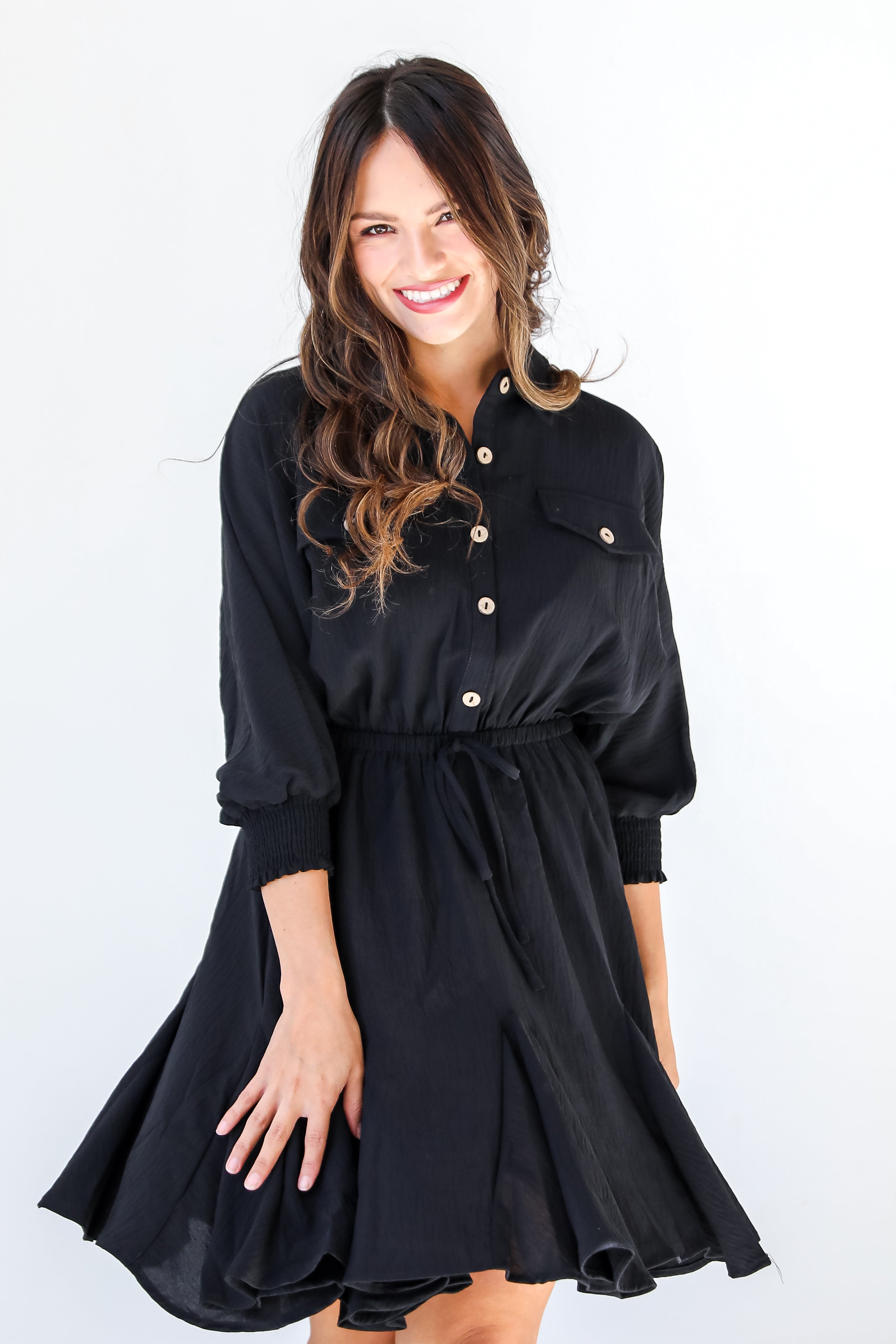 black Mini Dress