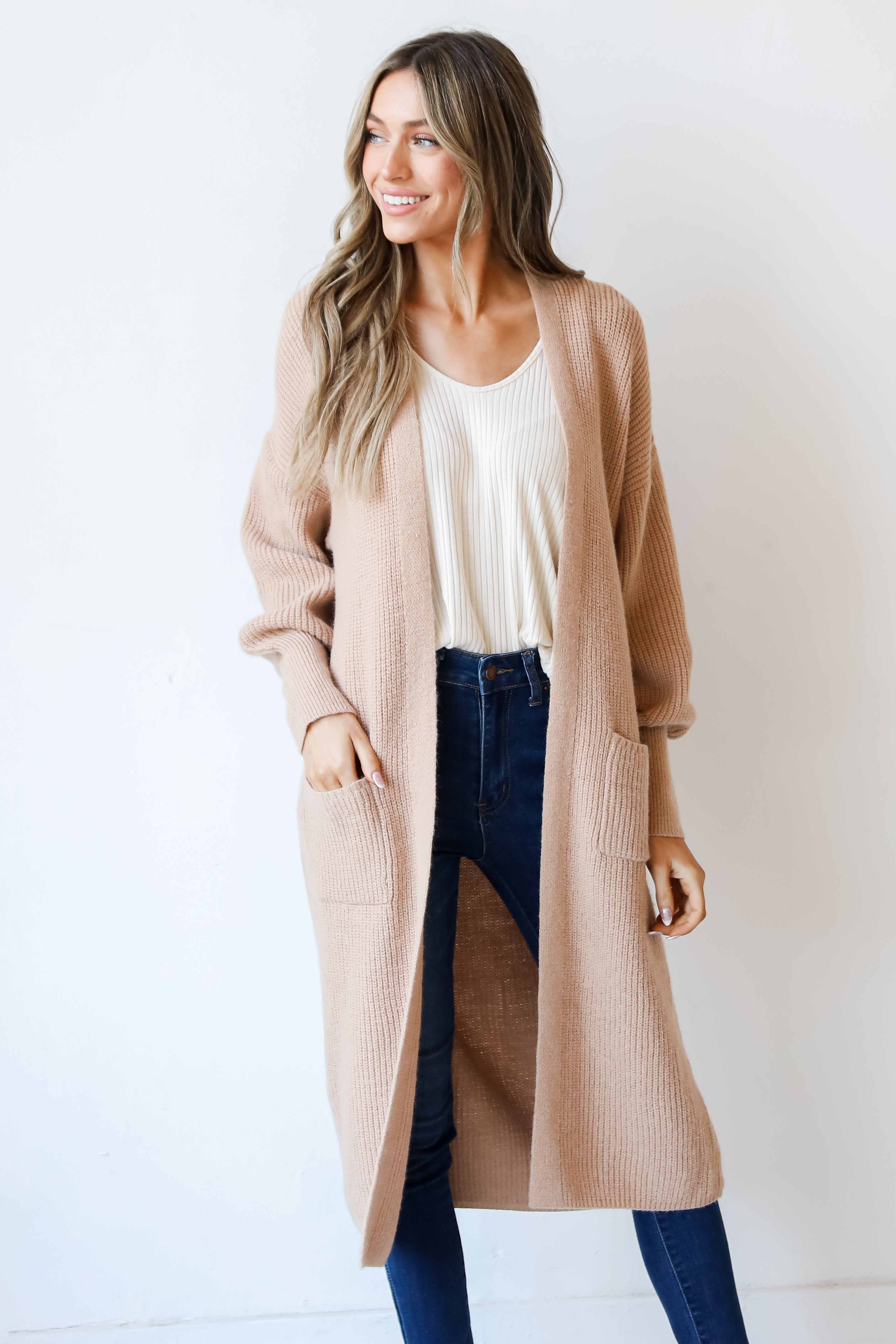 longline Sweater Cardigan