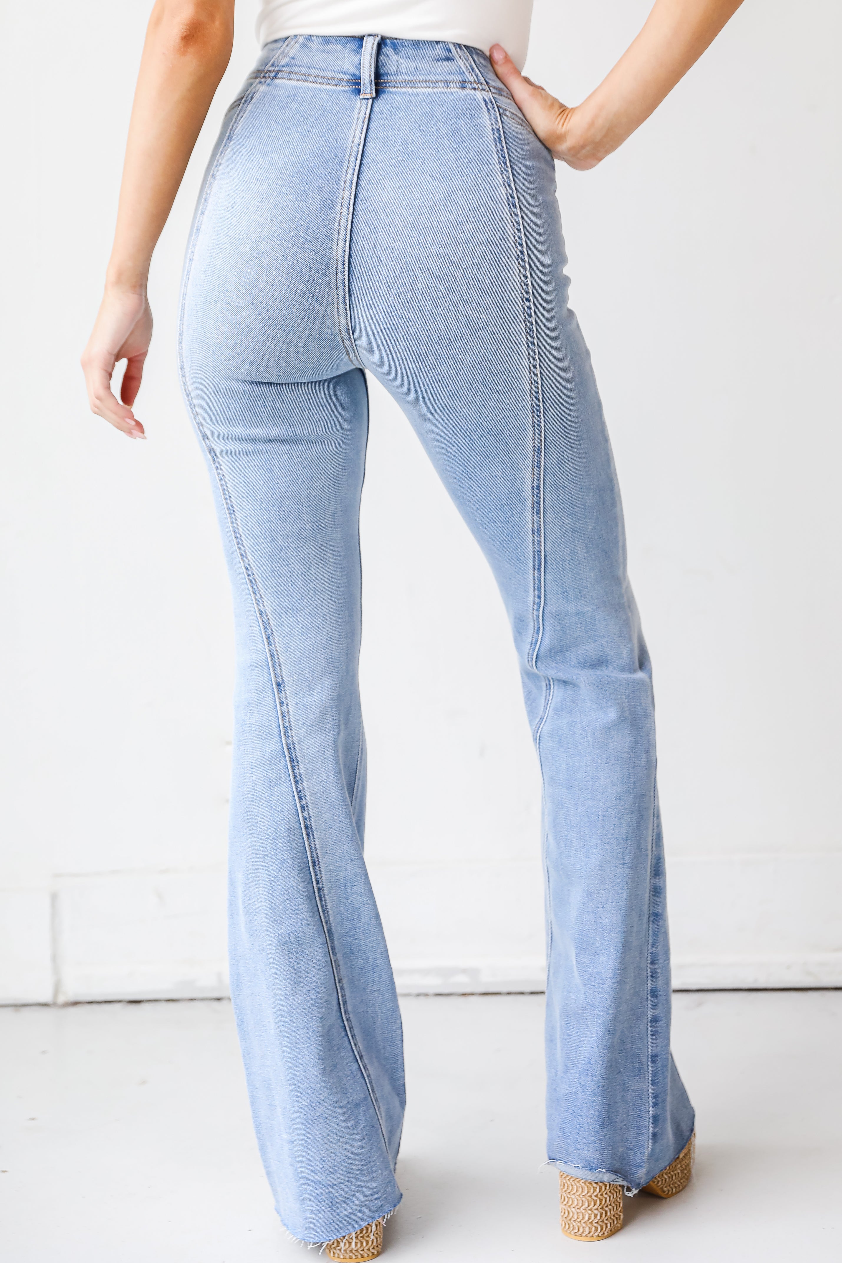 Flare Jeans back view
