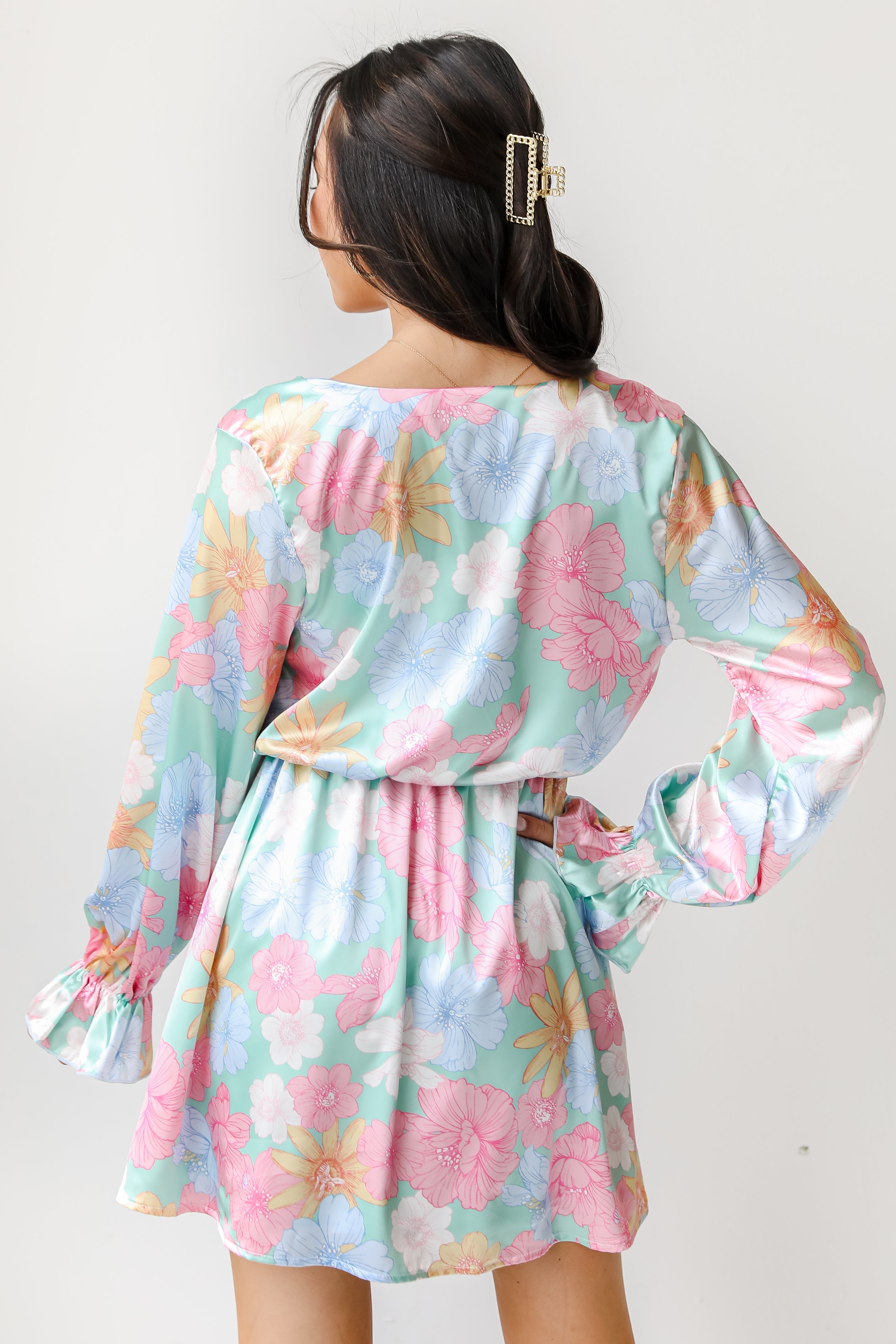 Floral Dress back view