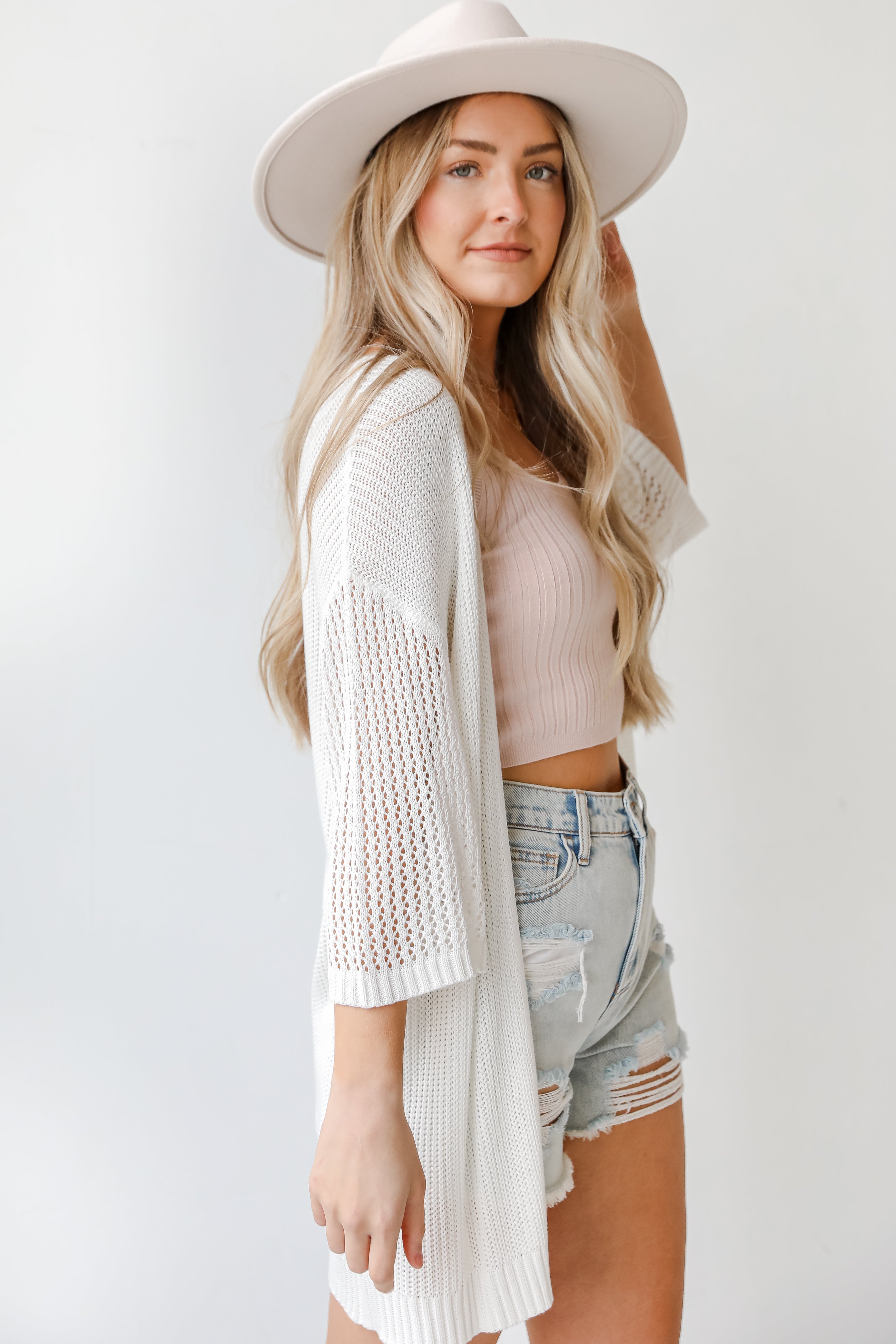 Cardigan side view