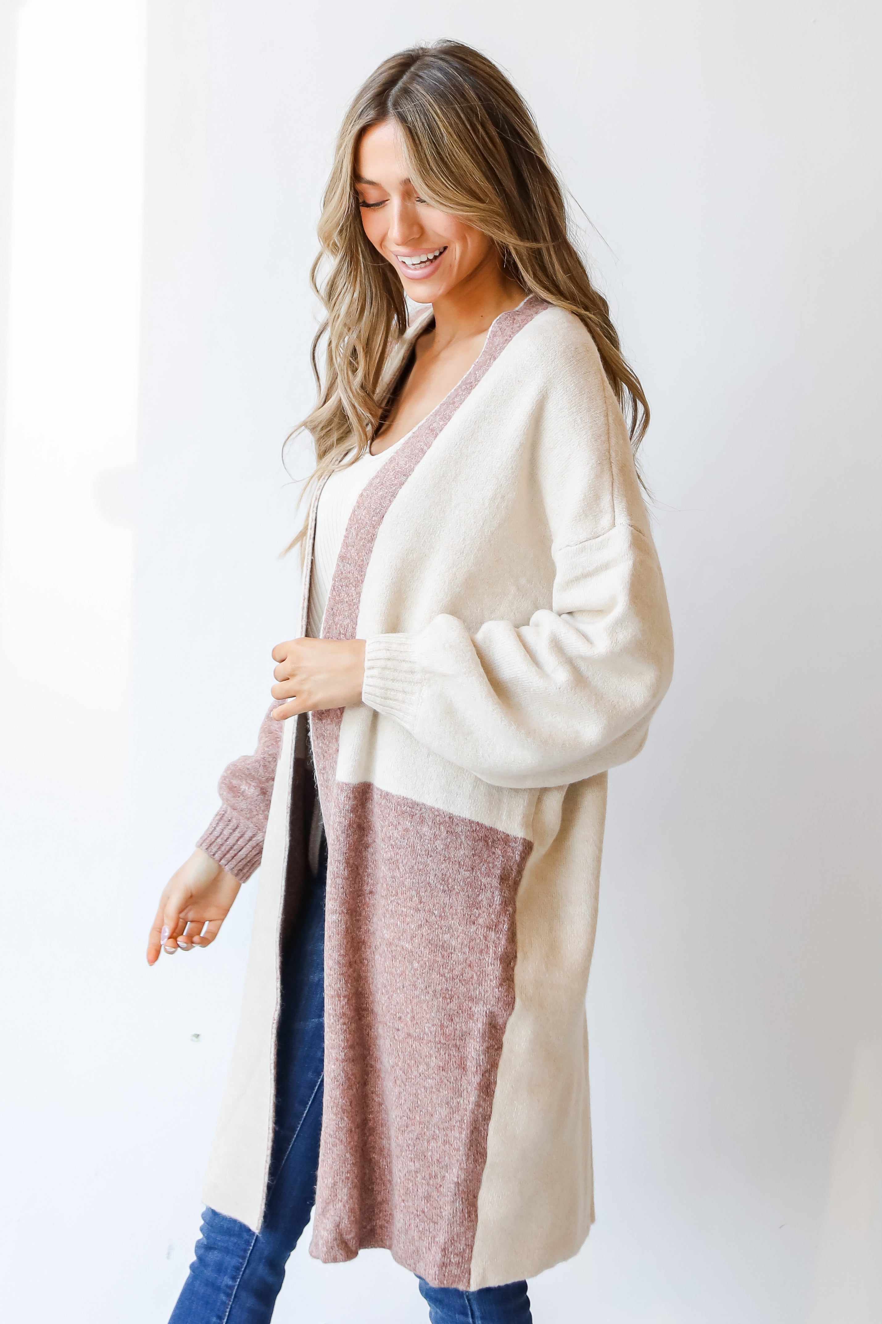 Sweater Cardigan side view