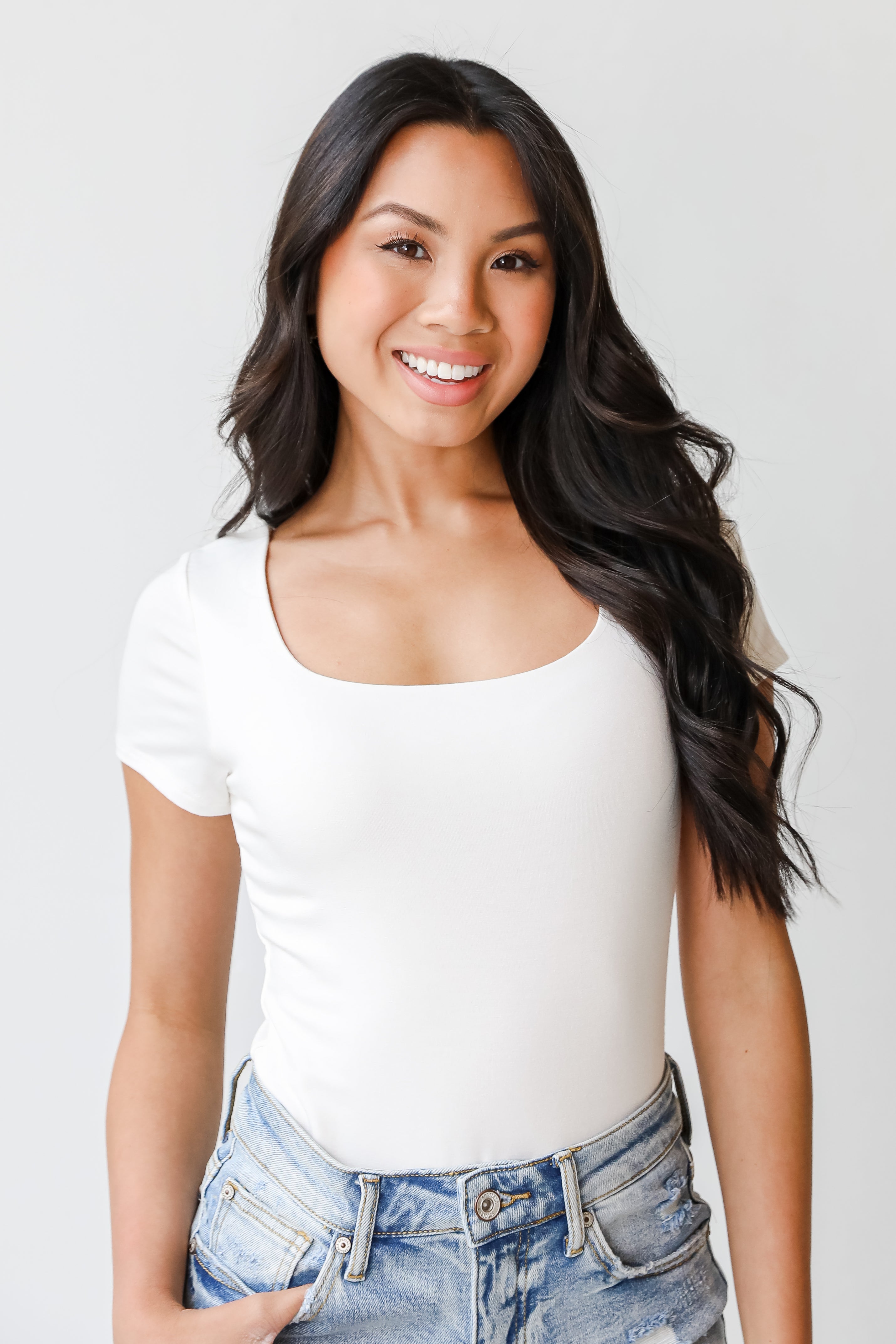 Bodysuit in ivory