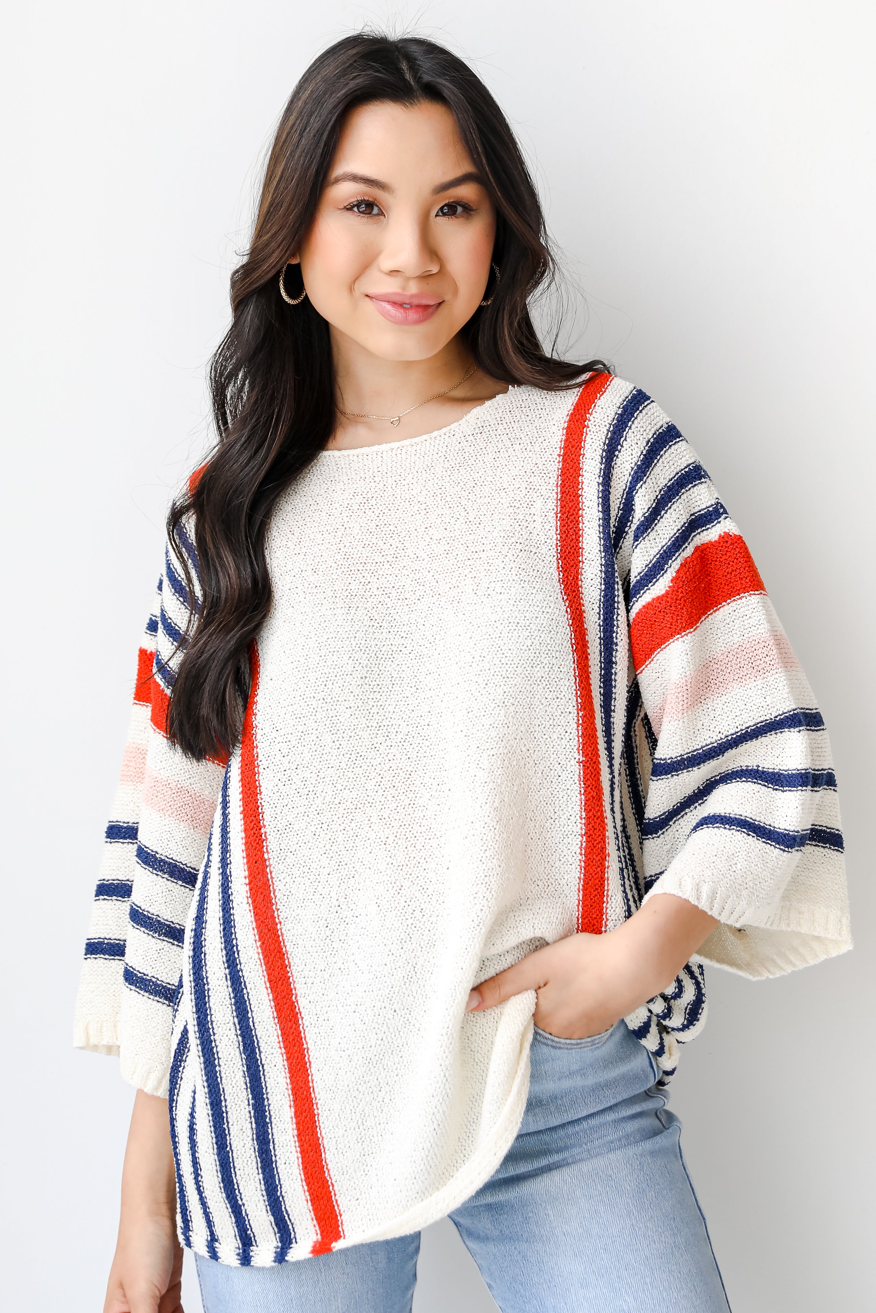 Striped Knit Top