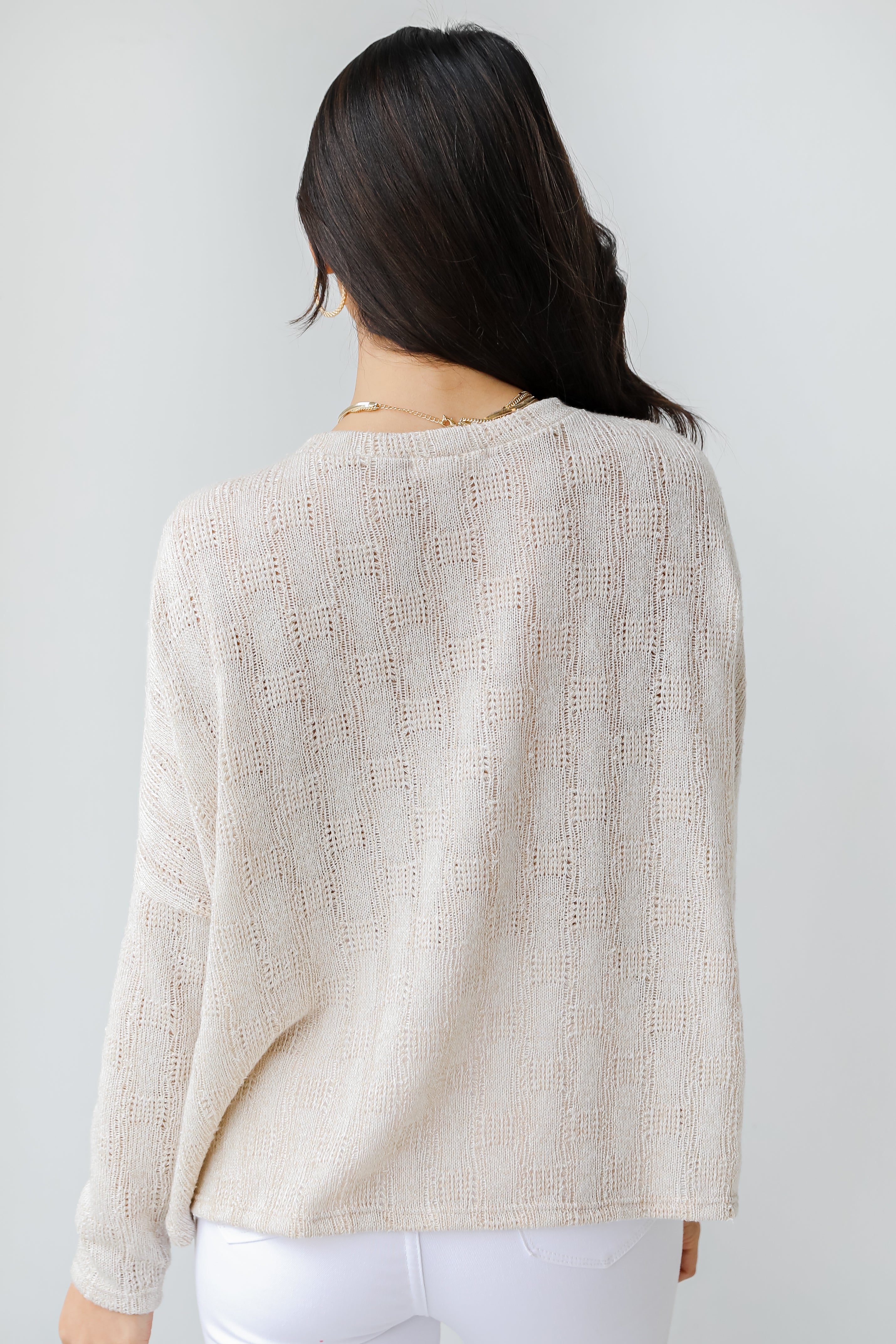 Knit Top back view