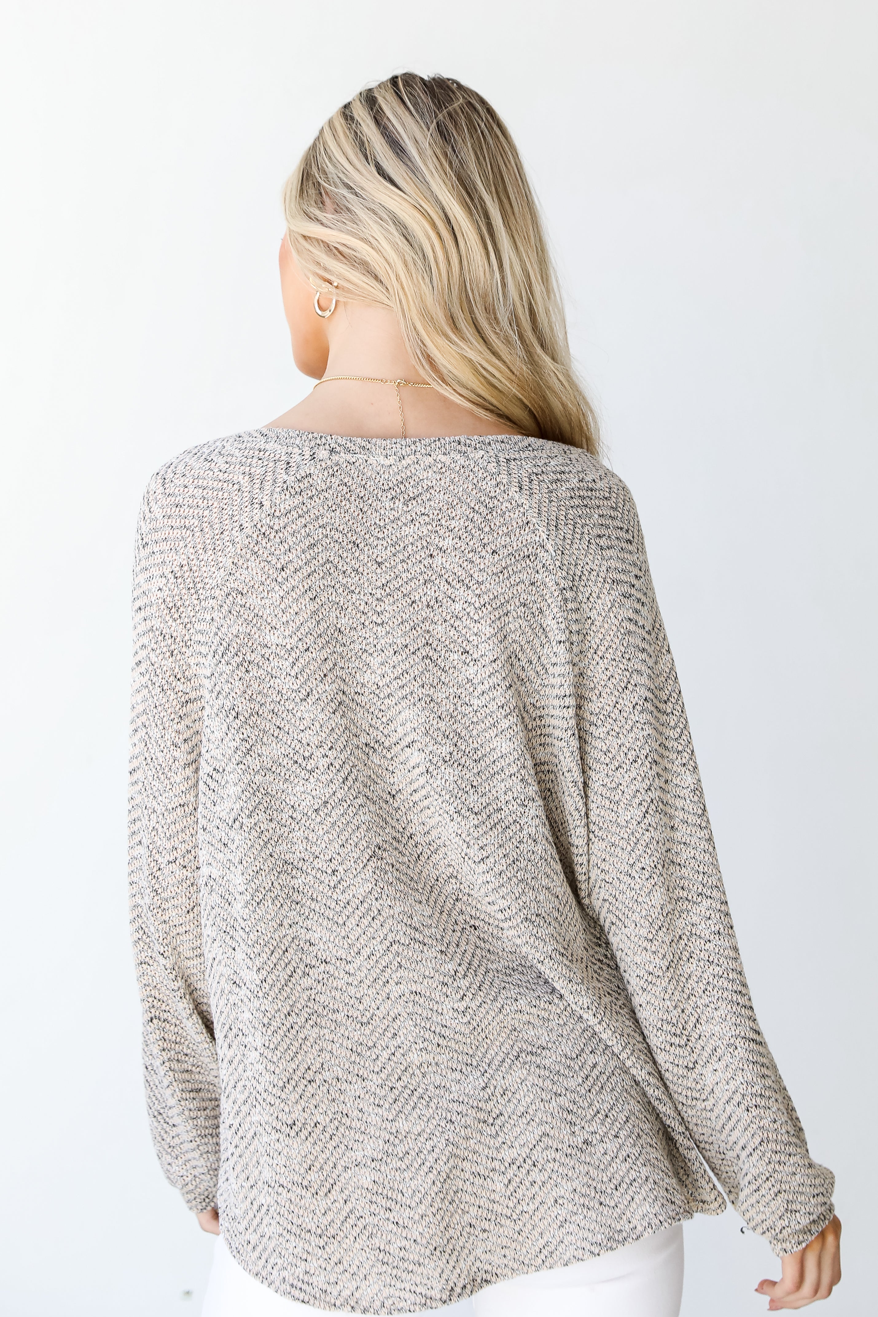 Knit Top back view