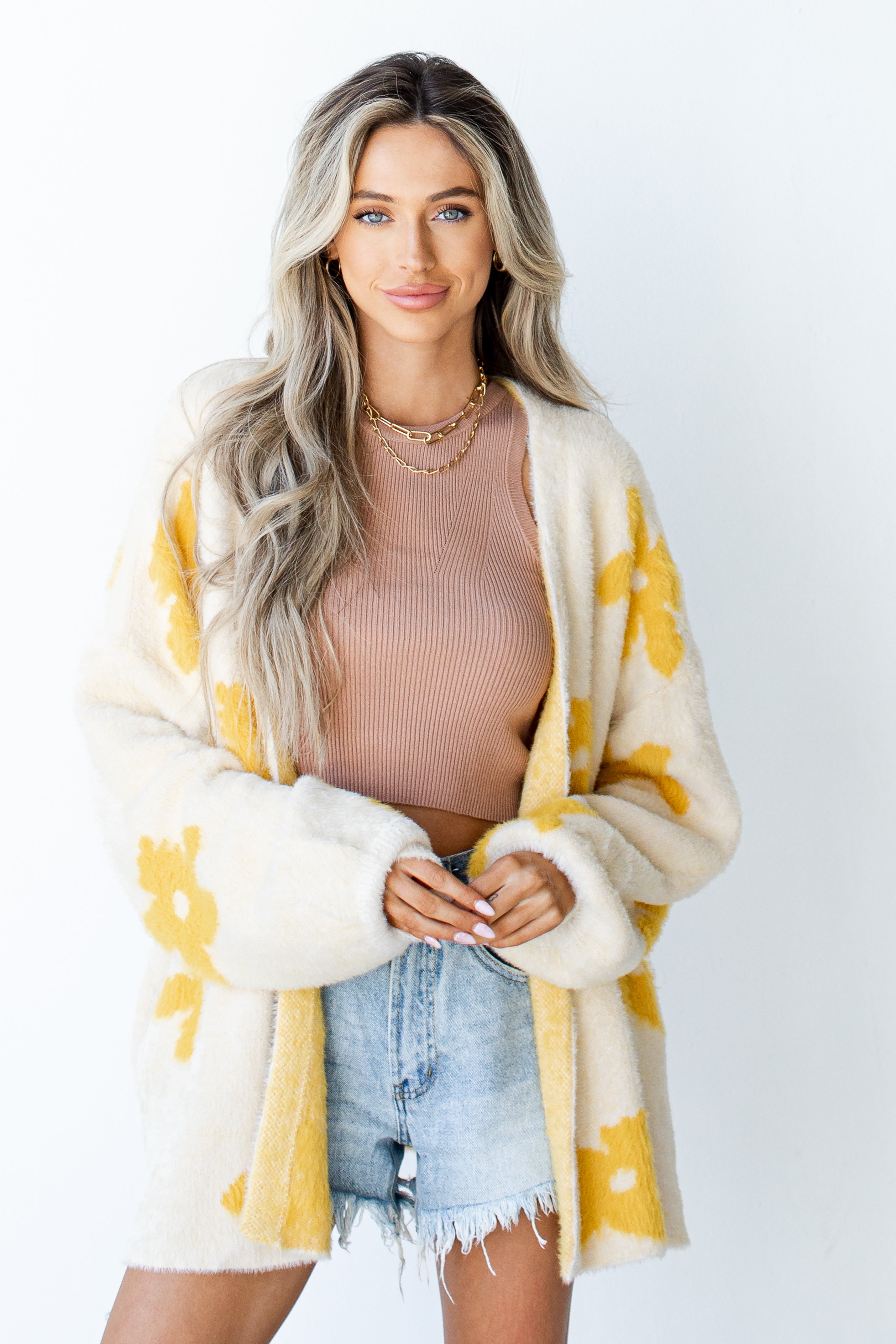 Flower Cardigan front view