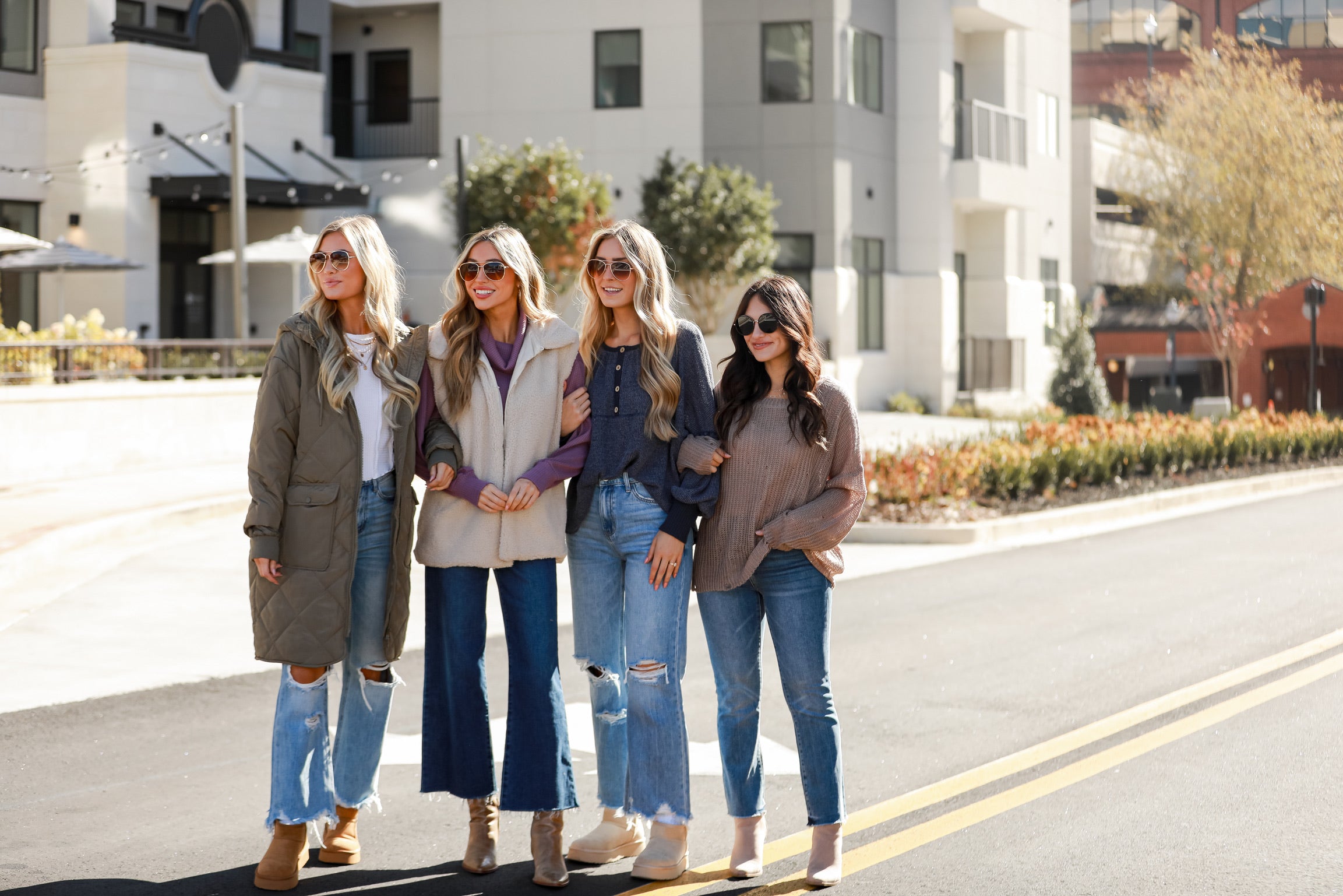models wearing cute winter outfits