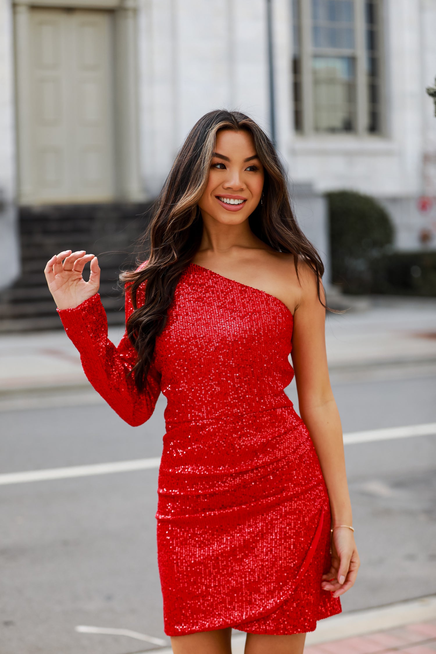 red dress. red dress for women. holiday cocktail dress. dresses for women 