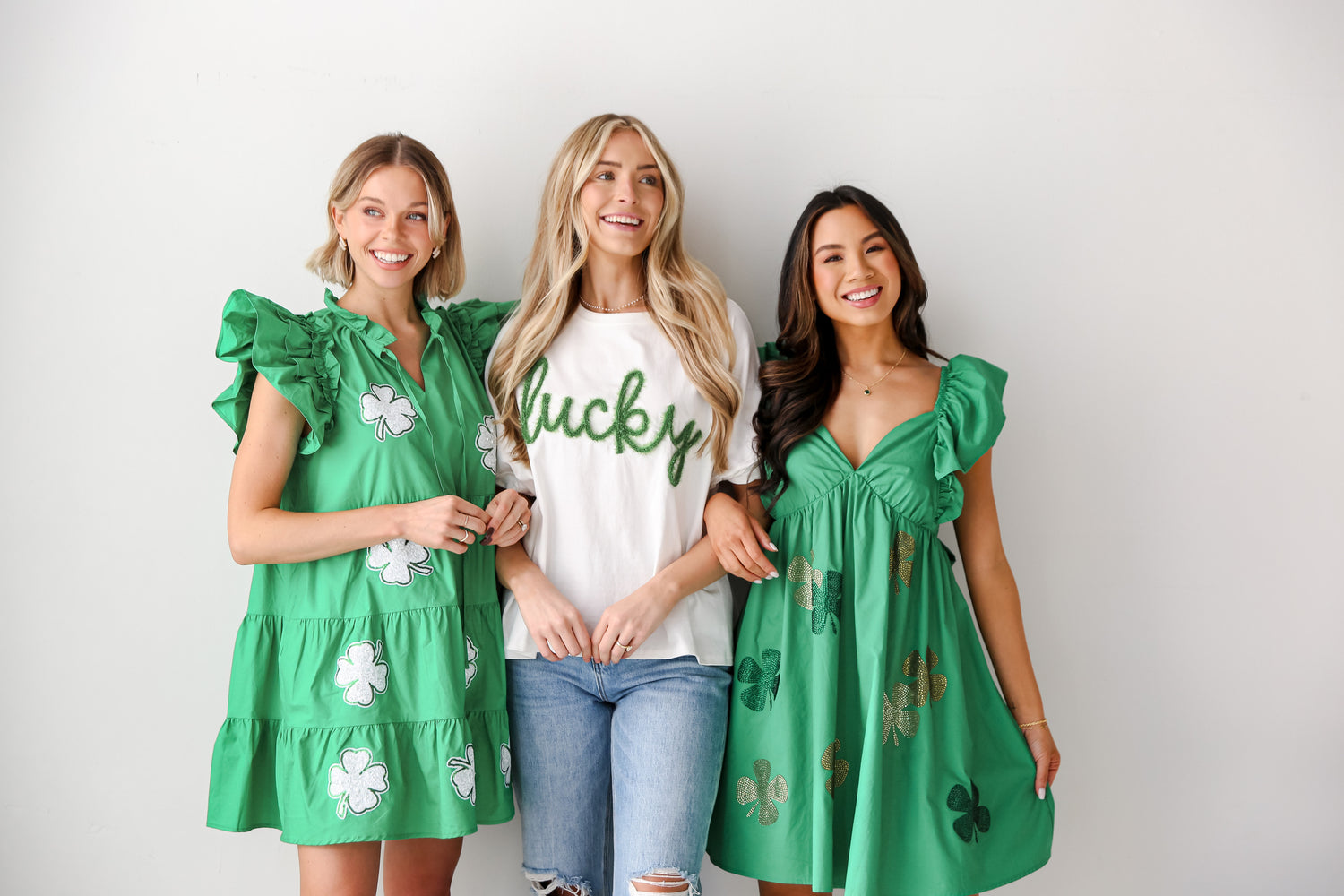 St Patricks Day outfits. Green outfits. Green dresses 