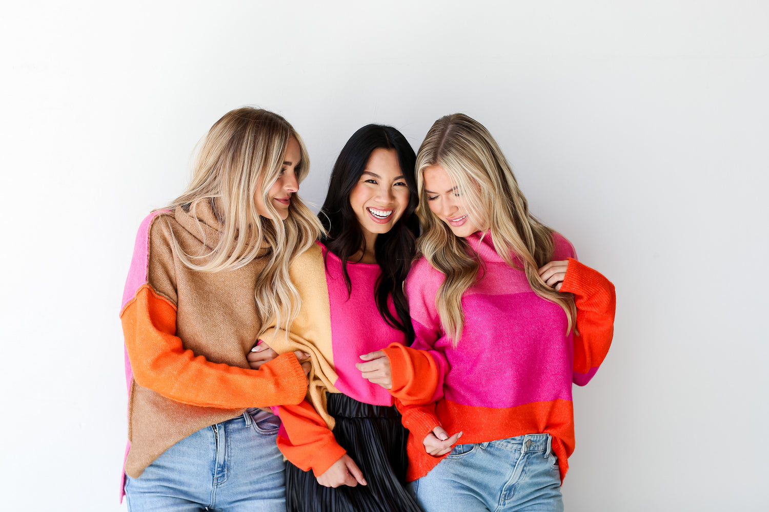 Bold Sweaters in Pink. Online Dress Boutique. Hot Pink Sweaters, Chunky Sweaters 