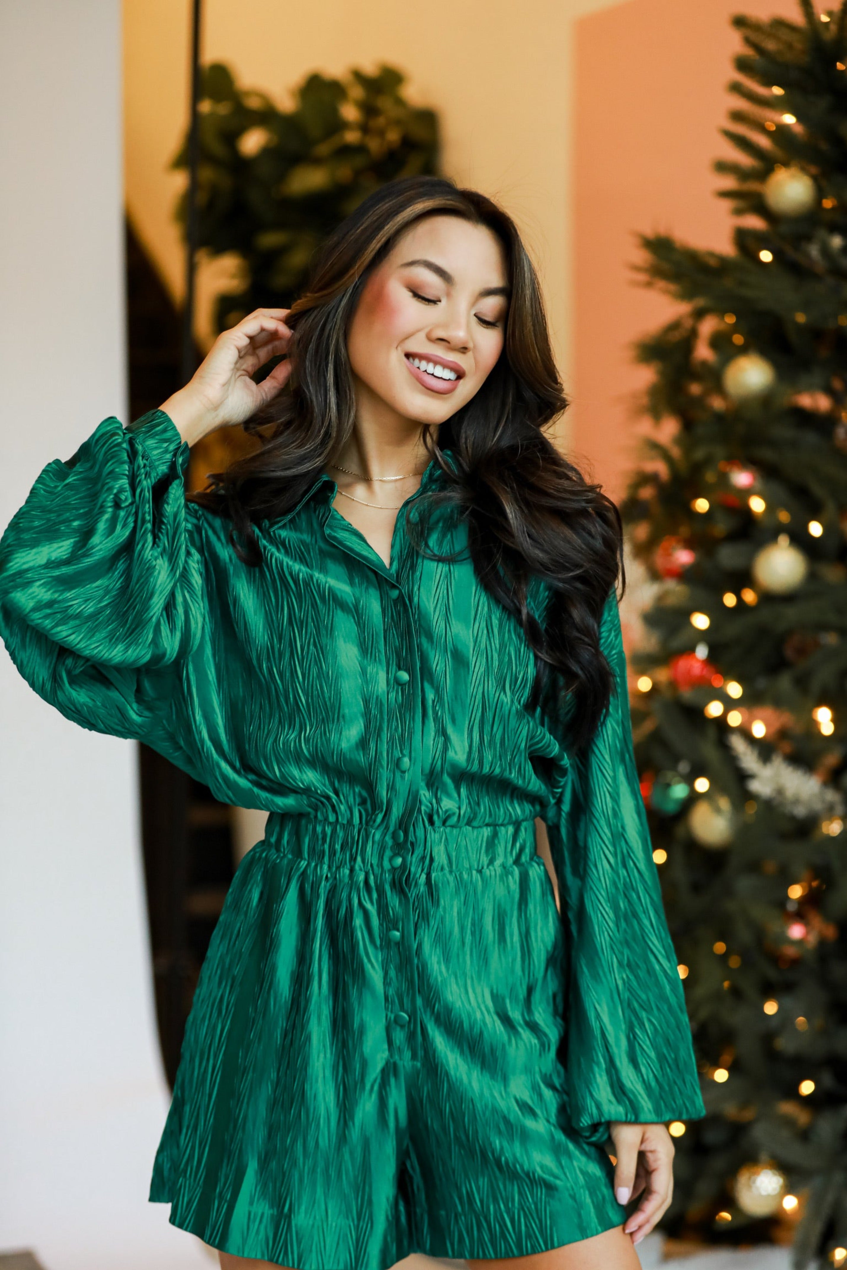 green rompers