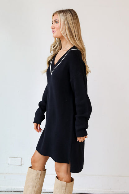 black sweater dresses