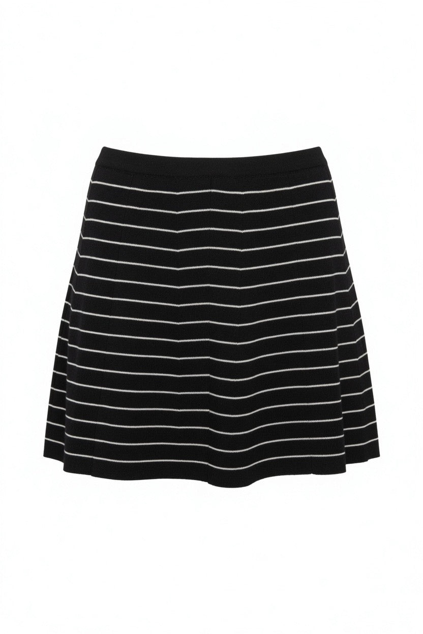 Fun Detail Stripe Mini Skirt