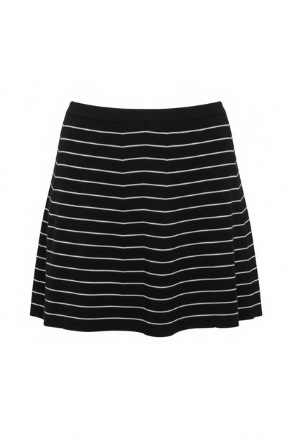 Fun Detail Stripe Mini Skirt