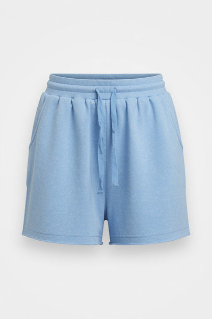 Little Details Drawstring Blue Lounge Shorts