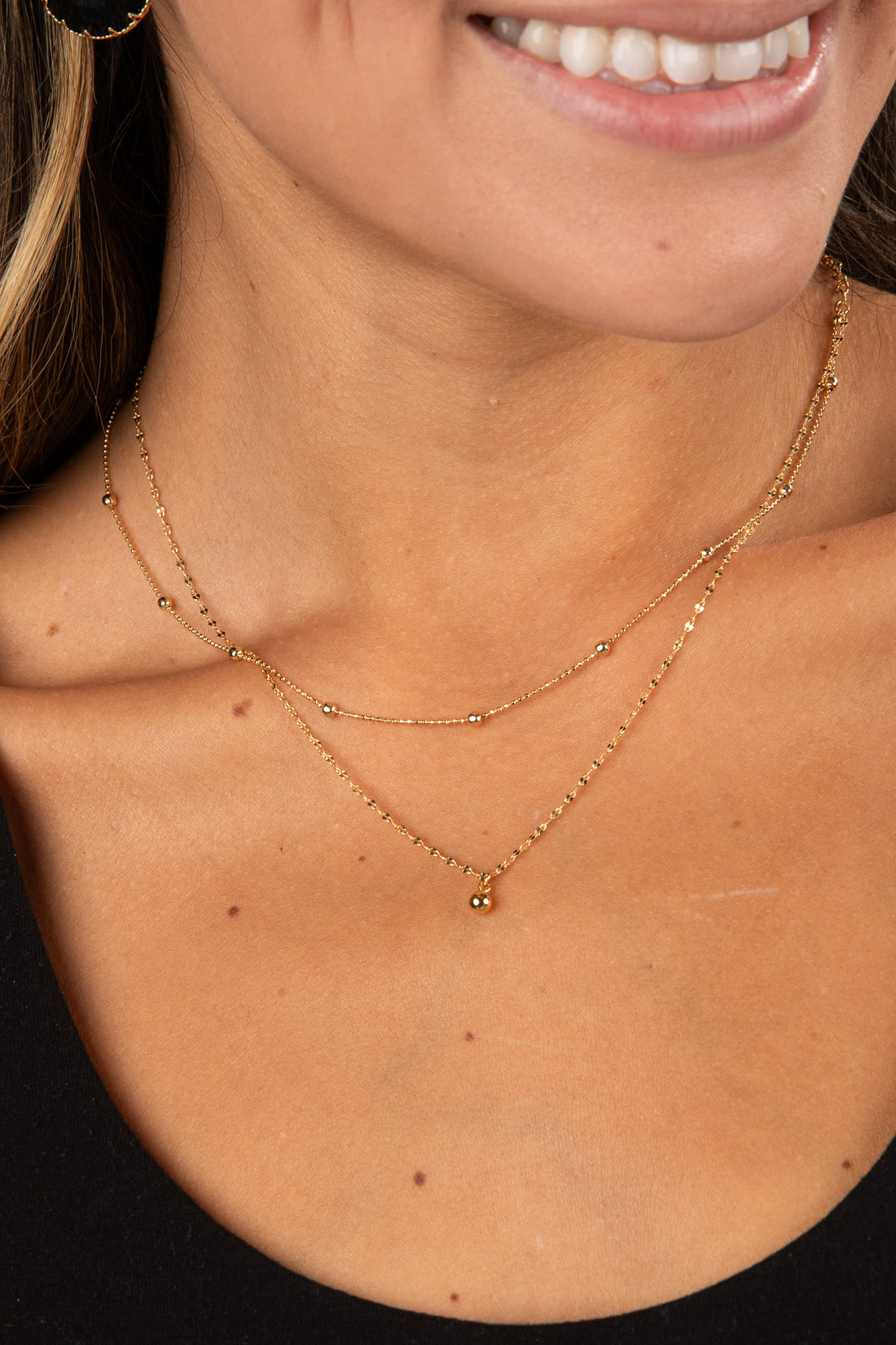 gold necklace