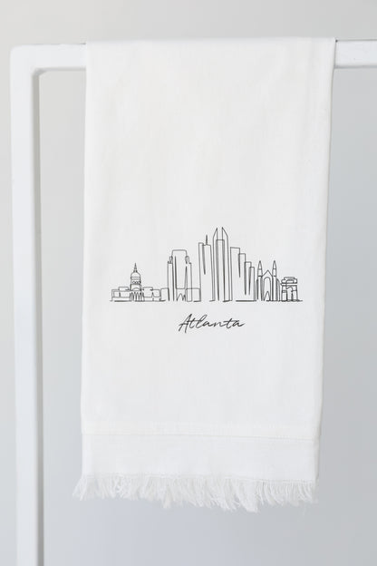 Atlanta City Scape Hand Towel