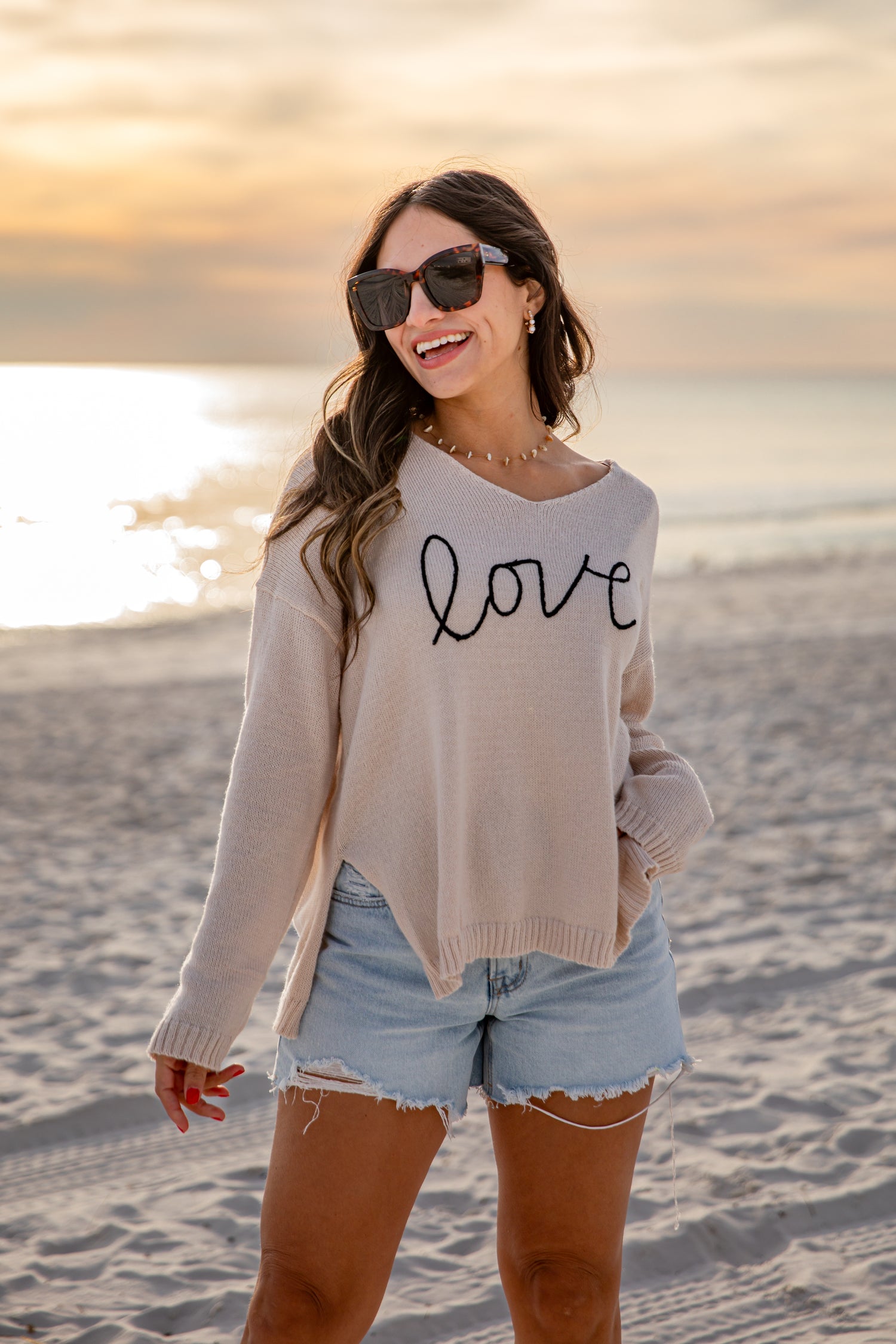 Woman wearing a &