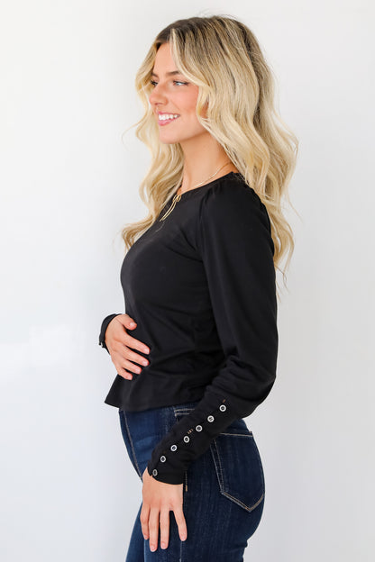 Luxury Sweetness Black Knit Top