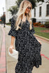 Black Floral Maxi Dress