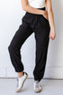 black Joggers close up