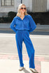 blue Plisse Pants
