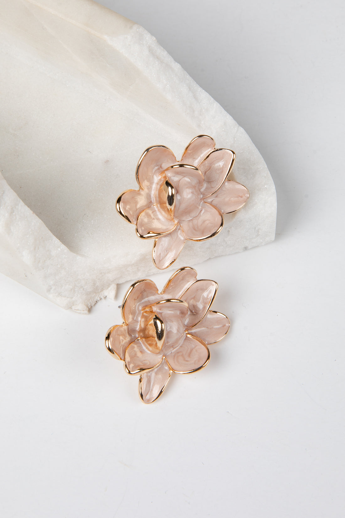 FINAL SALE - Stevie Blush Bloom Stud Earrings
