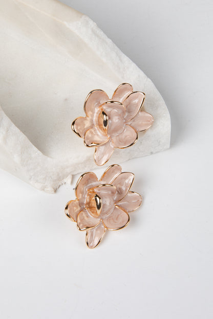 FINAL SALE - Stevie Blush Bloom Stud Earrings