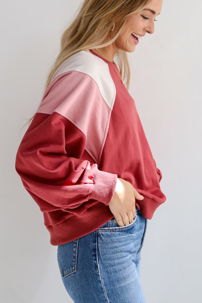 Seasonal Classic Color Block Pullover