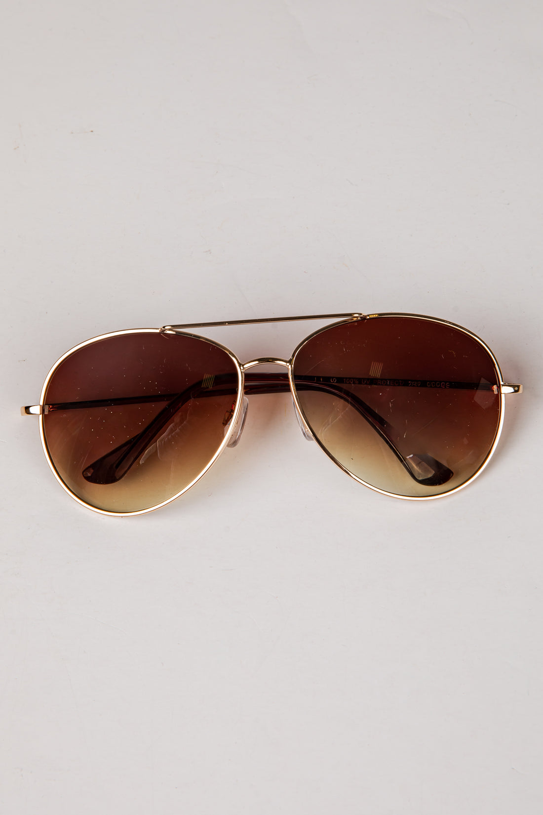 Warm Horizon Brown Aviator Sunglasses