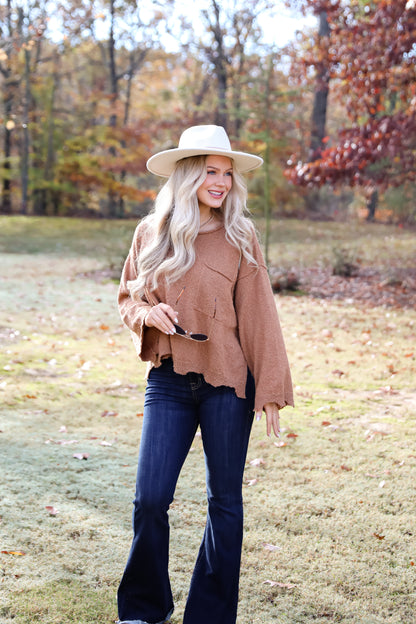 Cooler Forecast Brown Sweater
