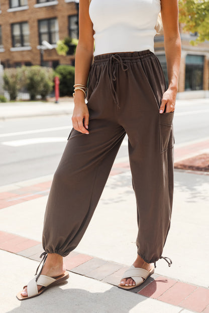 olive cargo Joggers