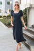 charcoal Midi Dress