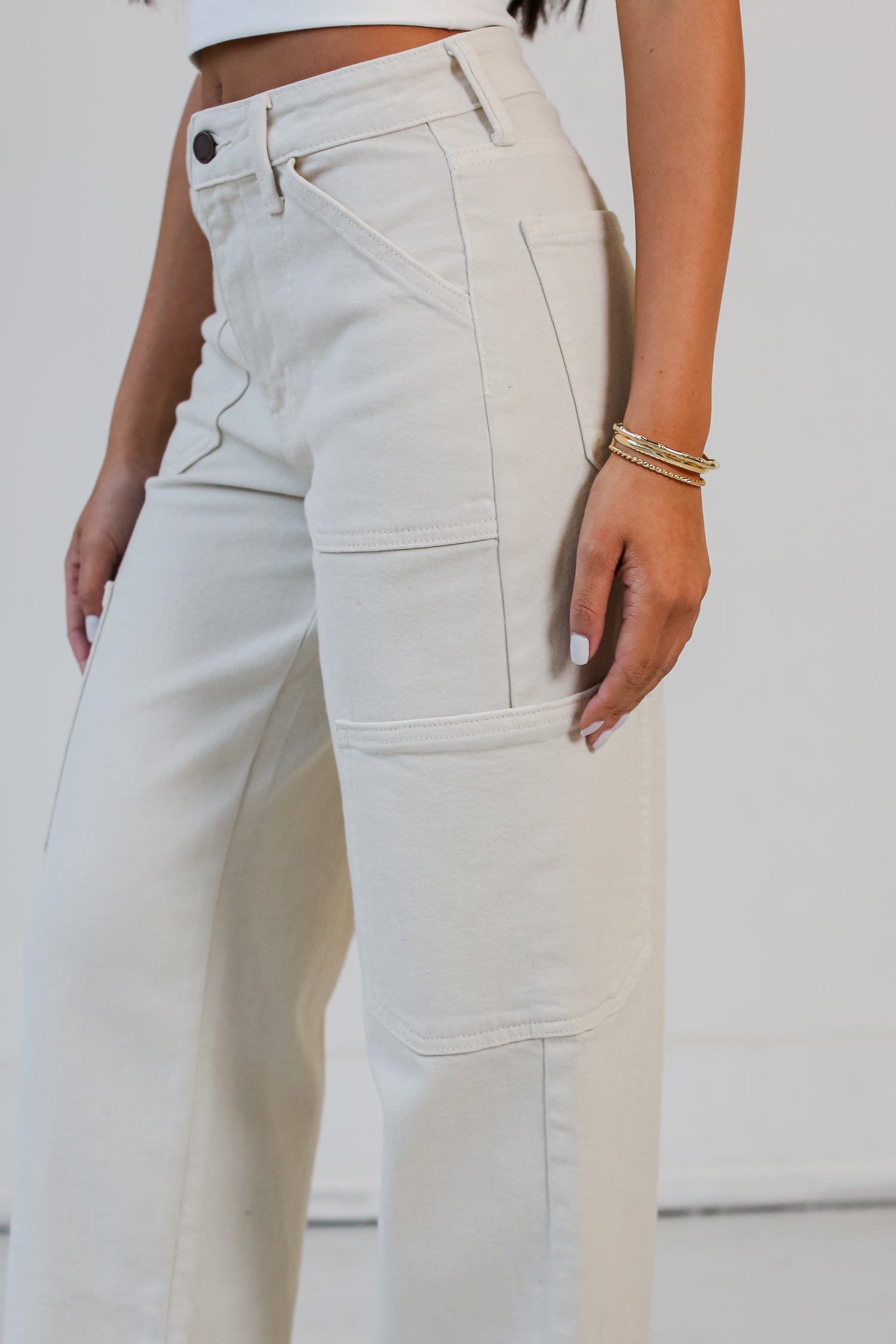 denim cargo pants