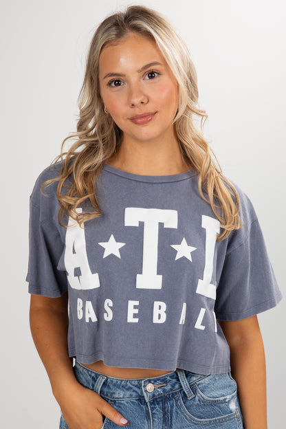 Woman wearing a gray &