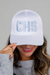 White cap with &