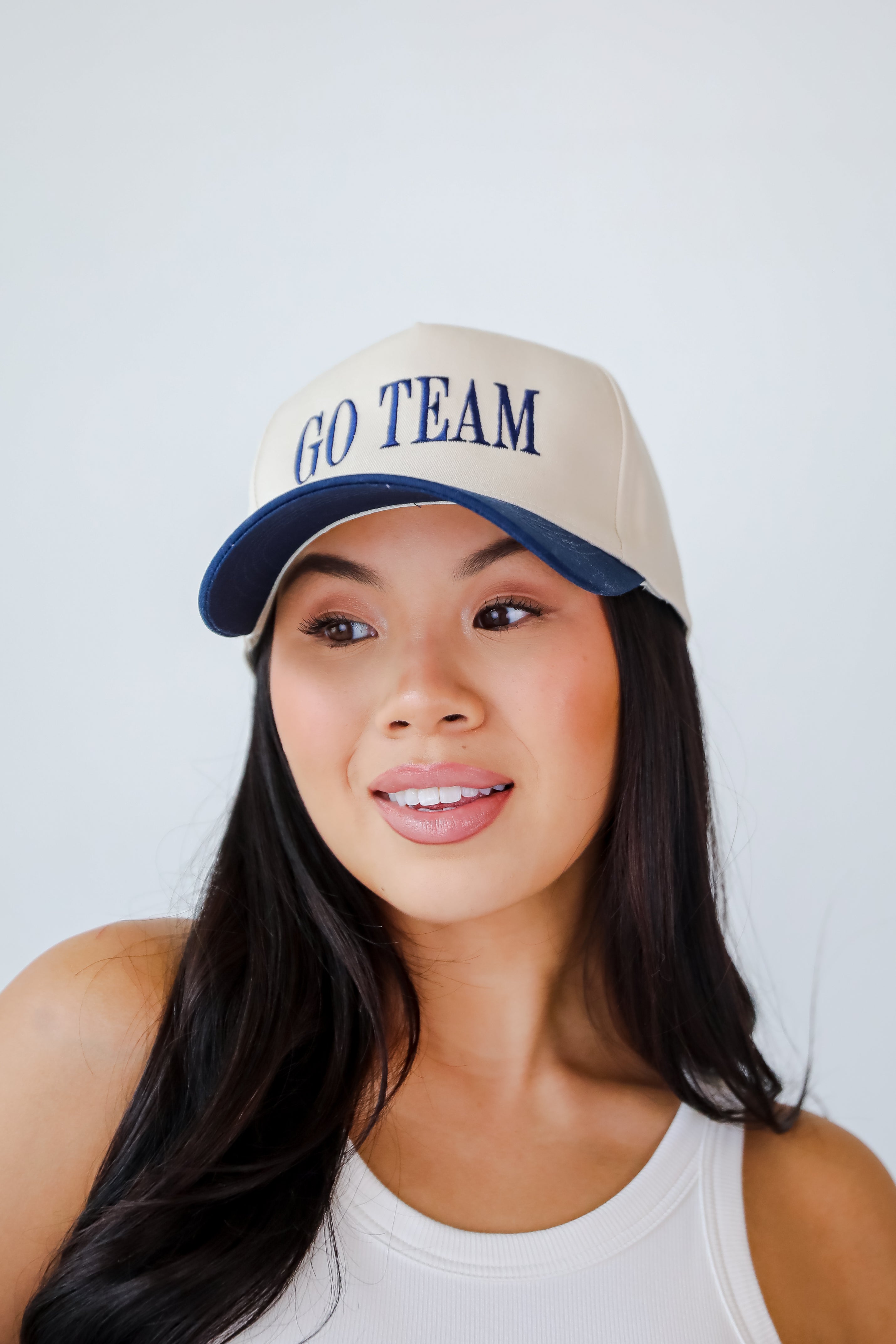 Navy Go Team Color Block Embroidered Hat