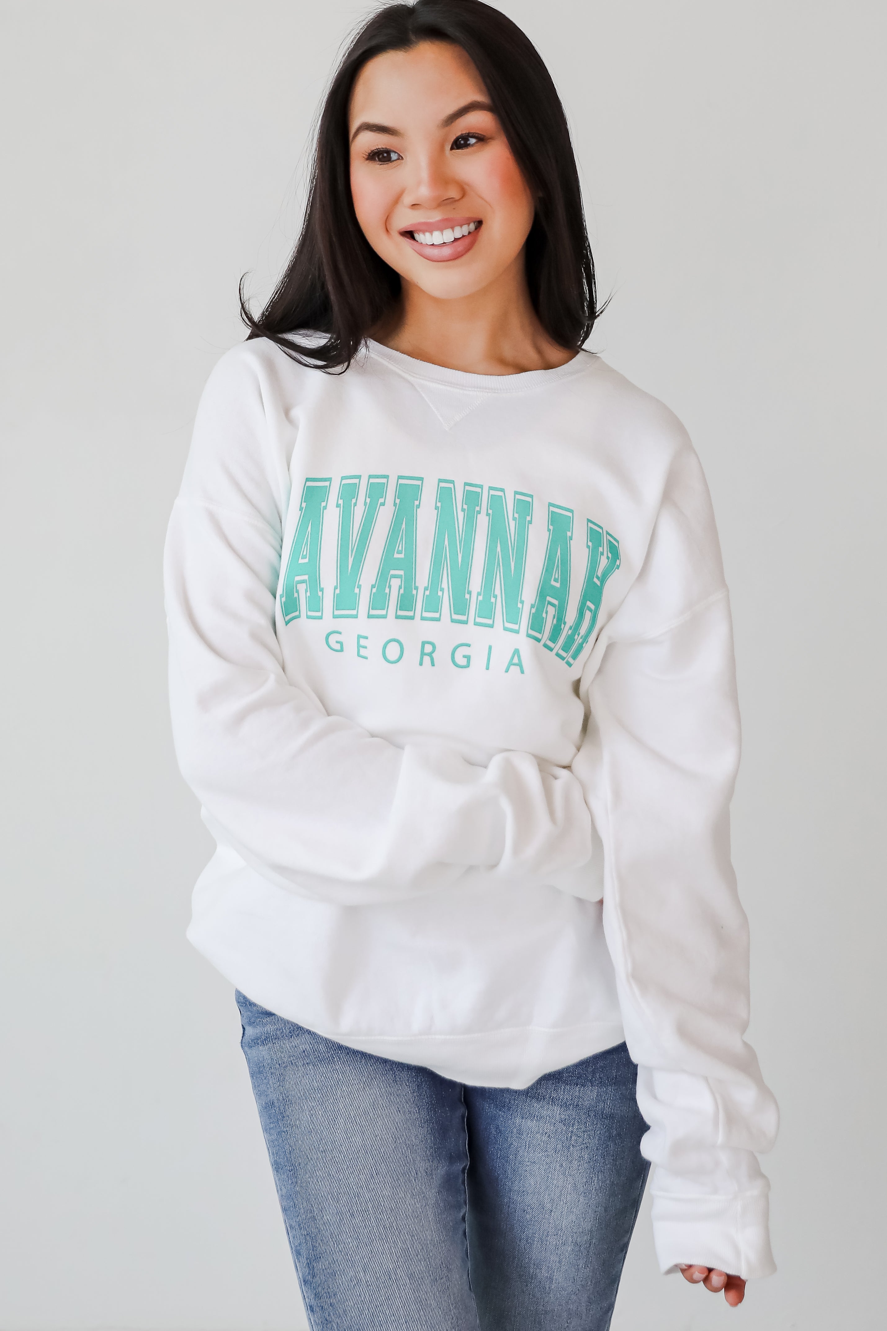 White Savannah Georgia Sweatshirt