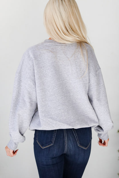 Heather Grey Merry Sweatshirt